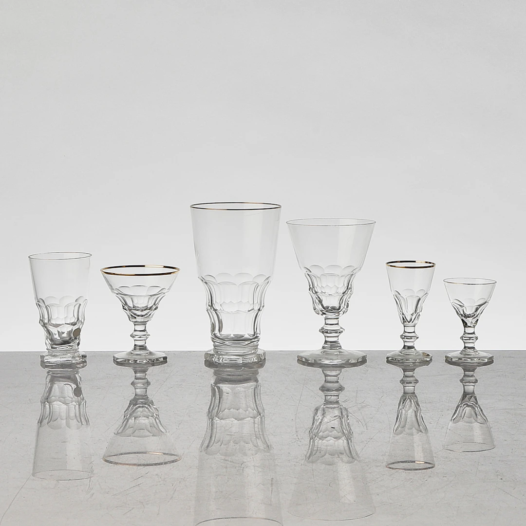 GLASSERVIS, Kosta 5x12 st + 11 st.