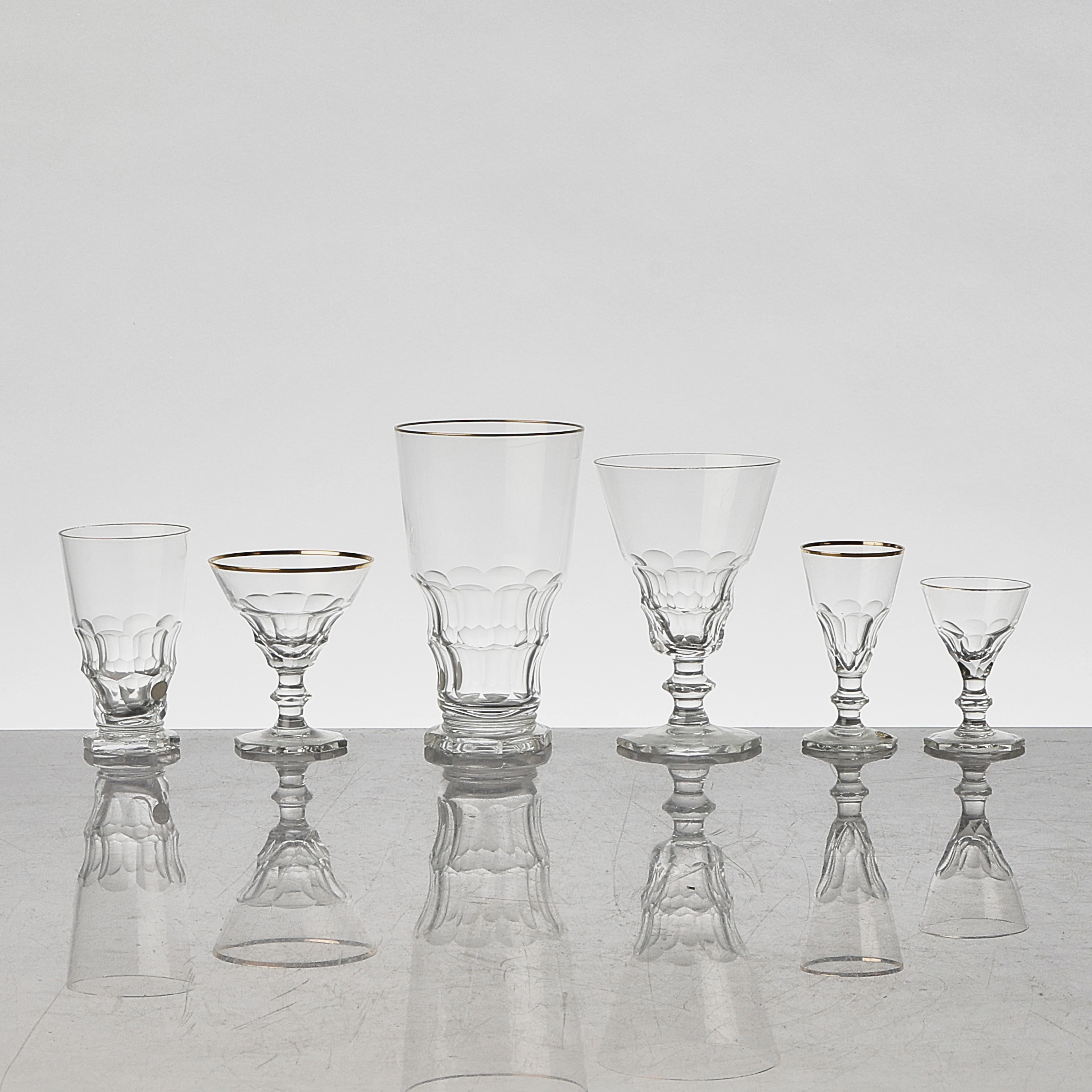 GLASSERVIS, Kosta 5x12 st + 11 st.
