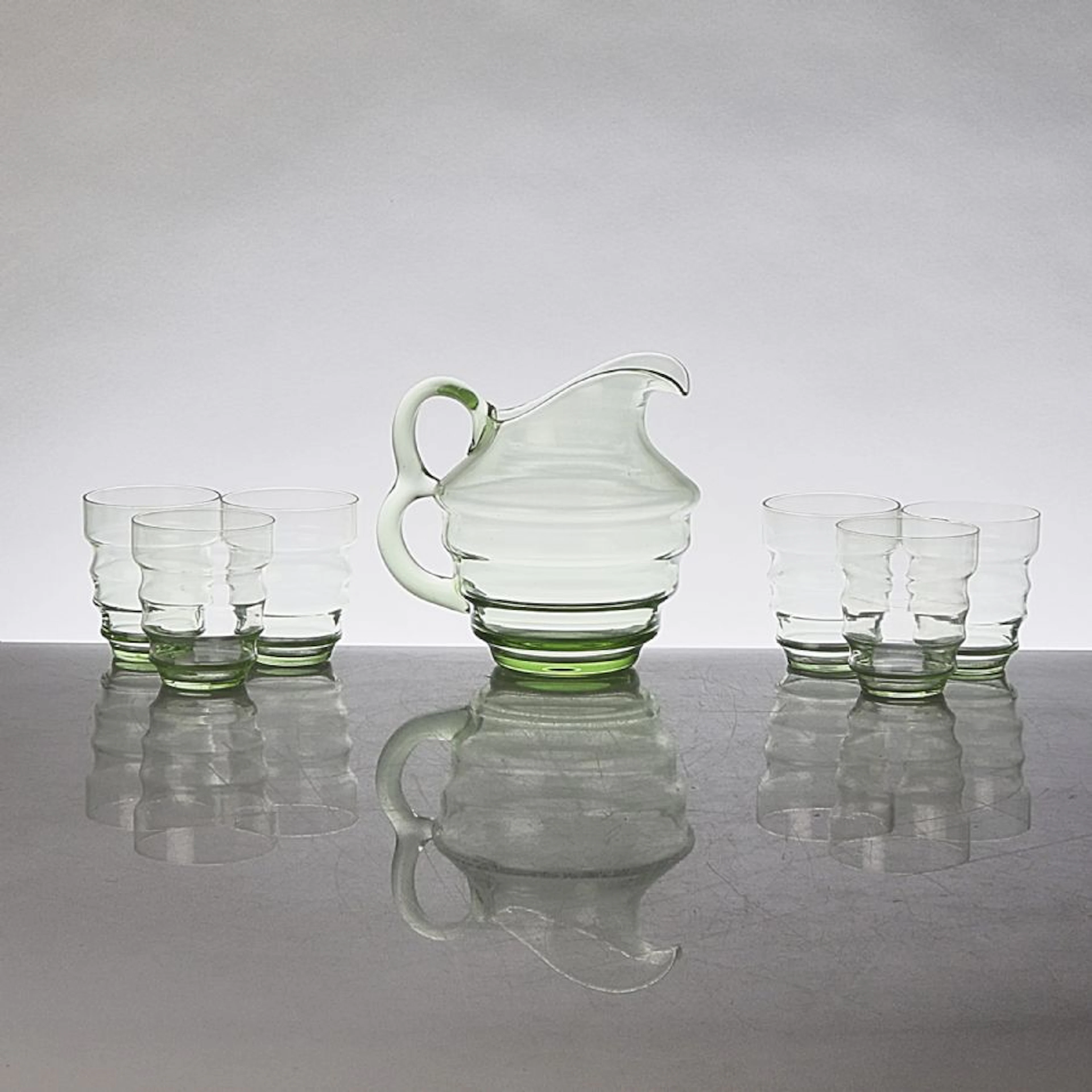 Saftservis, Kanna + glas