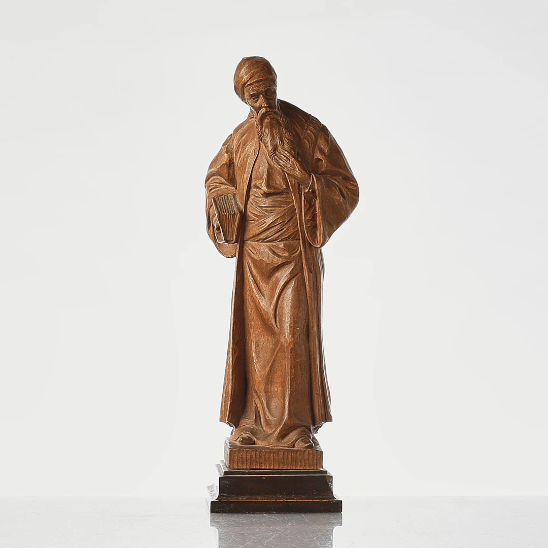 WILHELM WARMUTH. SKULPTUR, Farabi, på sockel, signerad.