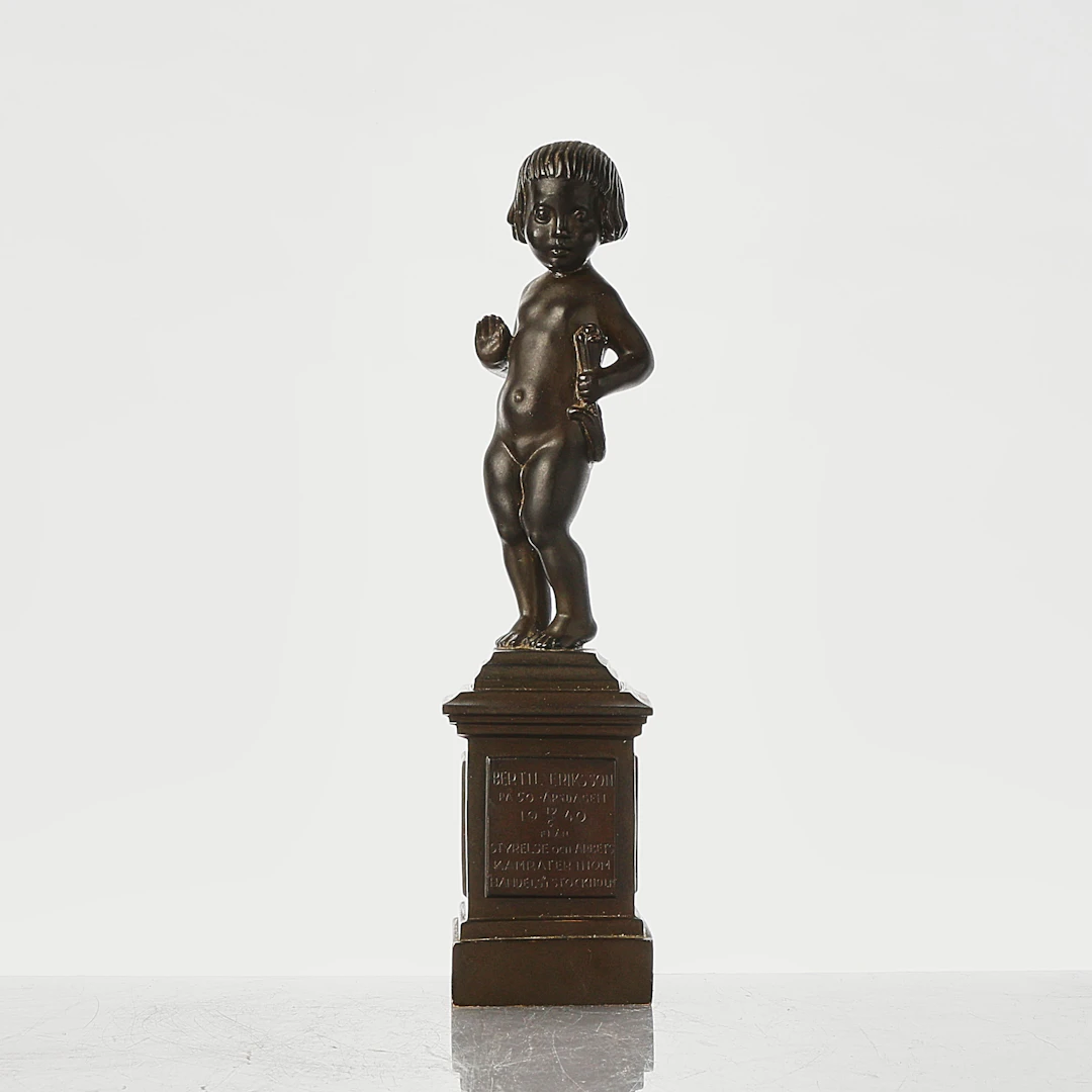MARCUS LÖVBLAD. Skulptur, "Morgonrodnad", skulptur, brons, signerad