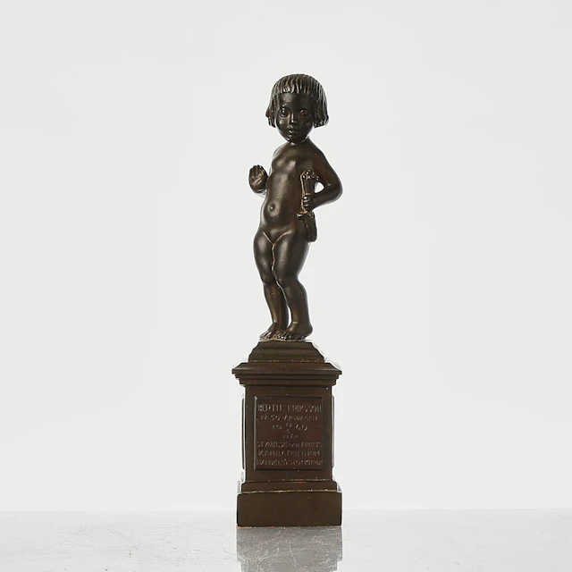MARCUS LÖVBLAD. Skulptur, "Morgonrodnad", skulptur, brons, signerad