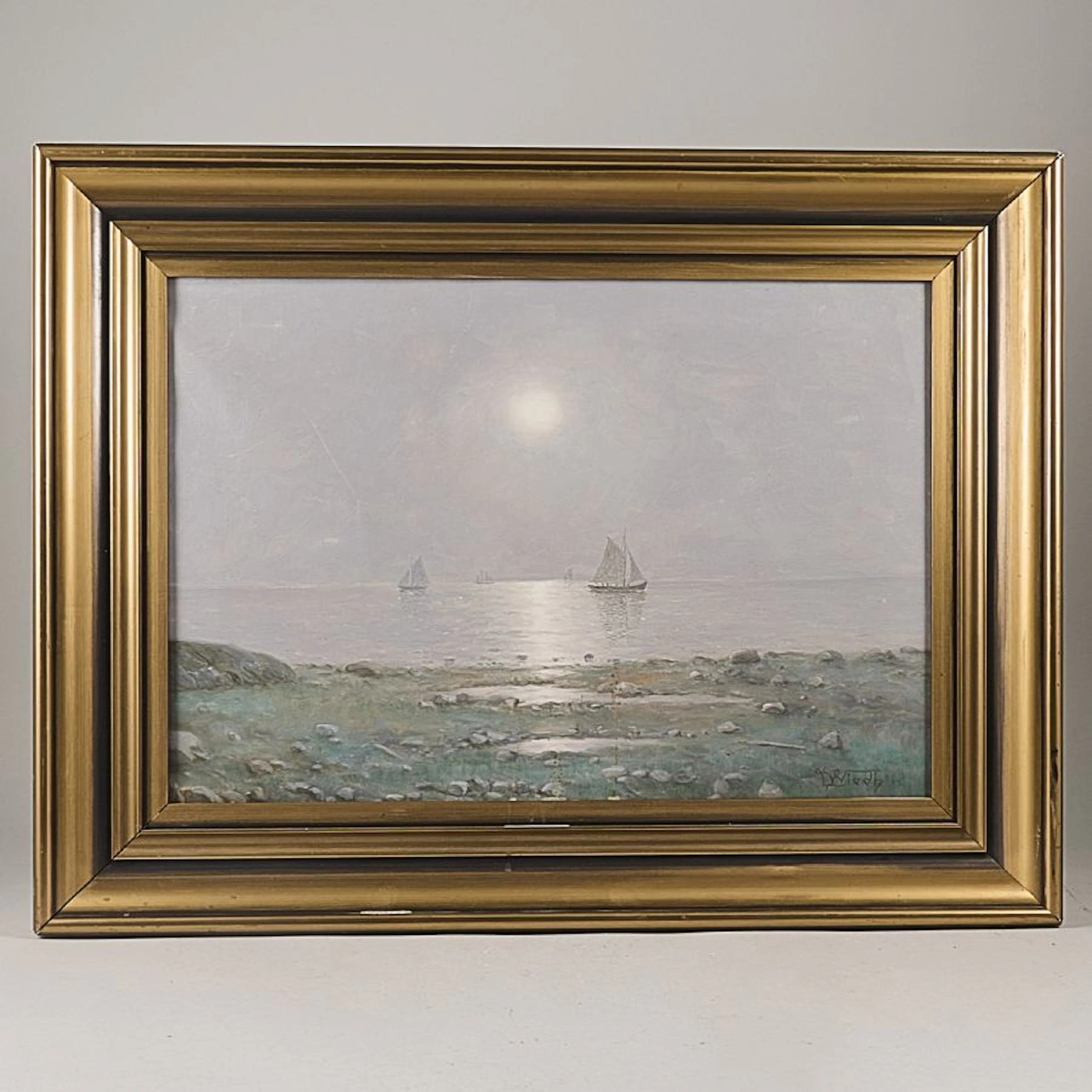 Oljemålning, Leonard Wiedh (1866-1938)