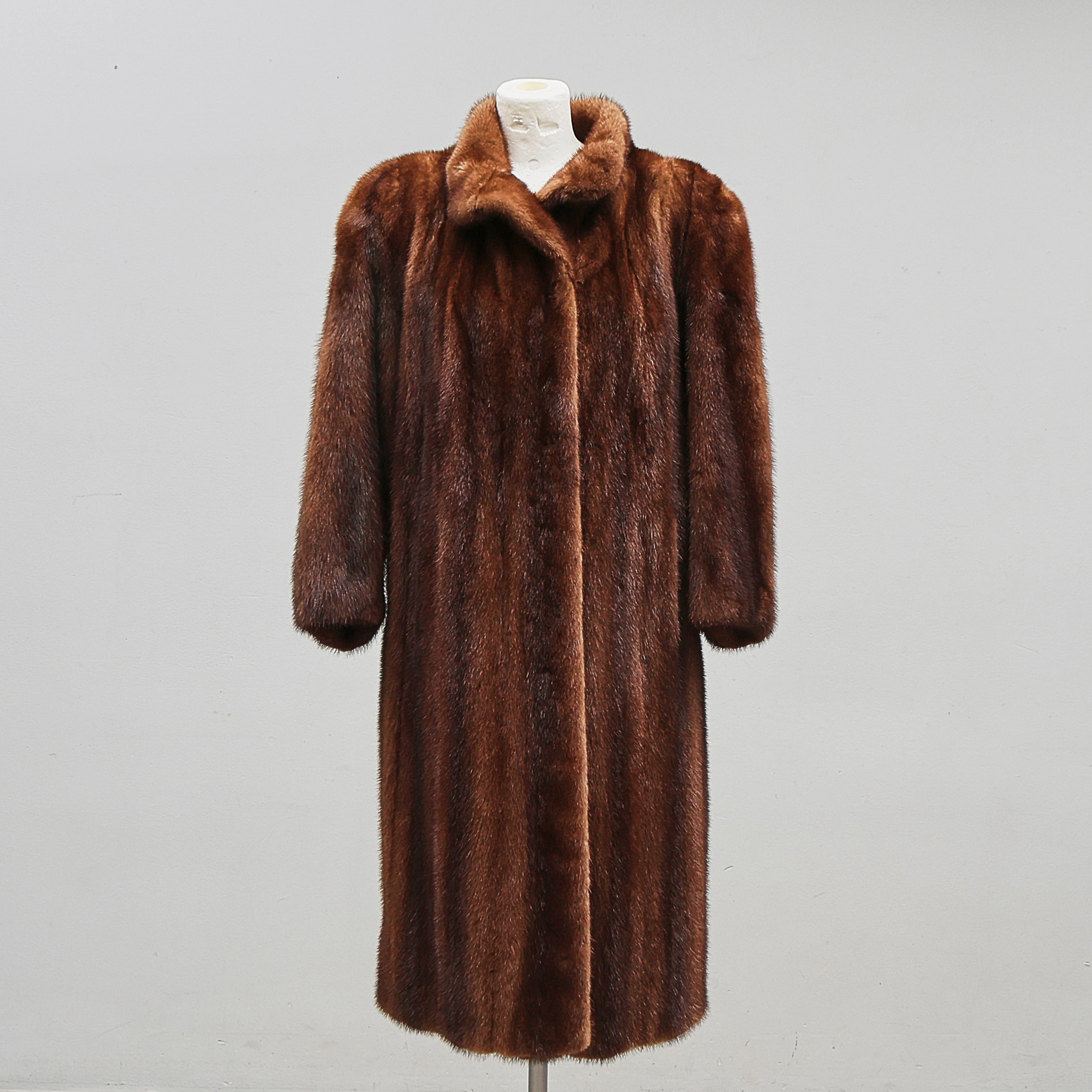 Minkpäls, "Jeppson Malmö", Scanbrown, Storlek 38-40 ca.