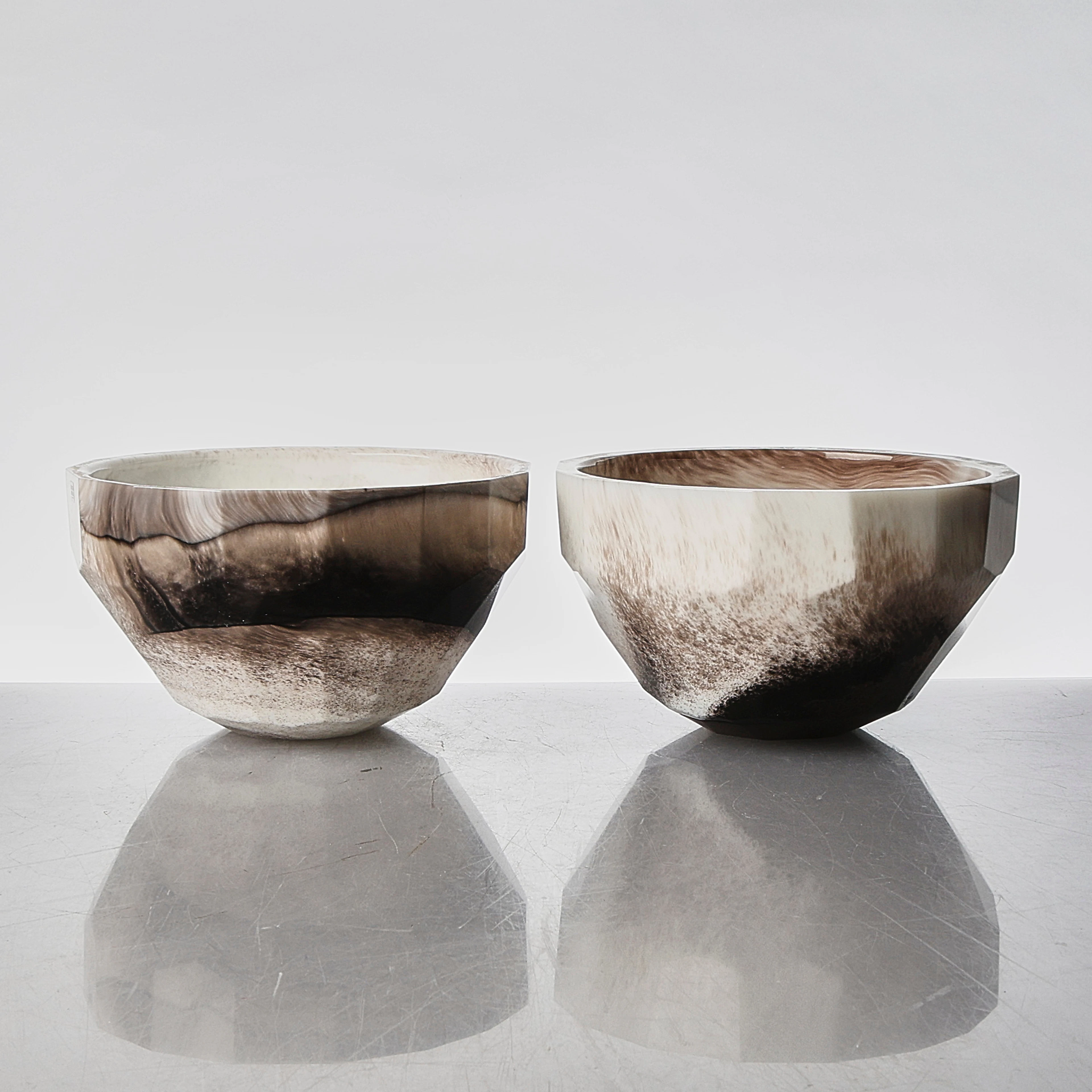 ÅSA JUNGNELIUS. Skålar, 2 st, glas, "Diva", Kosta Boda.