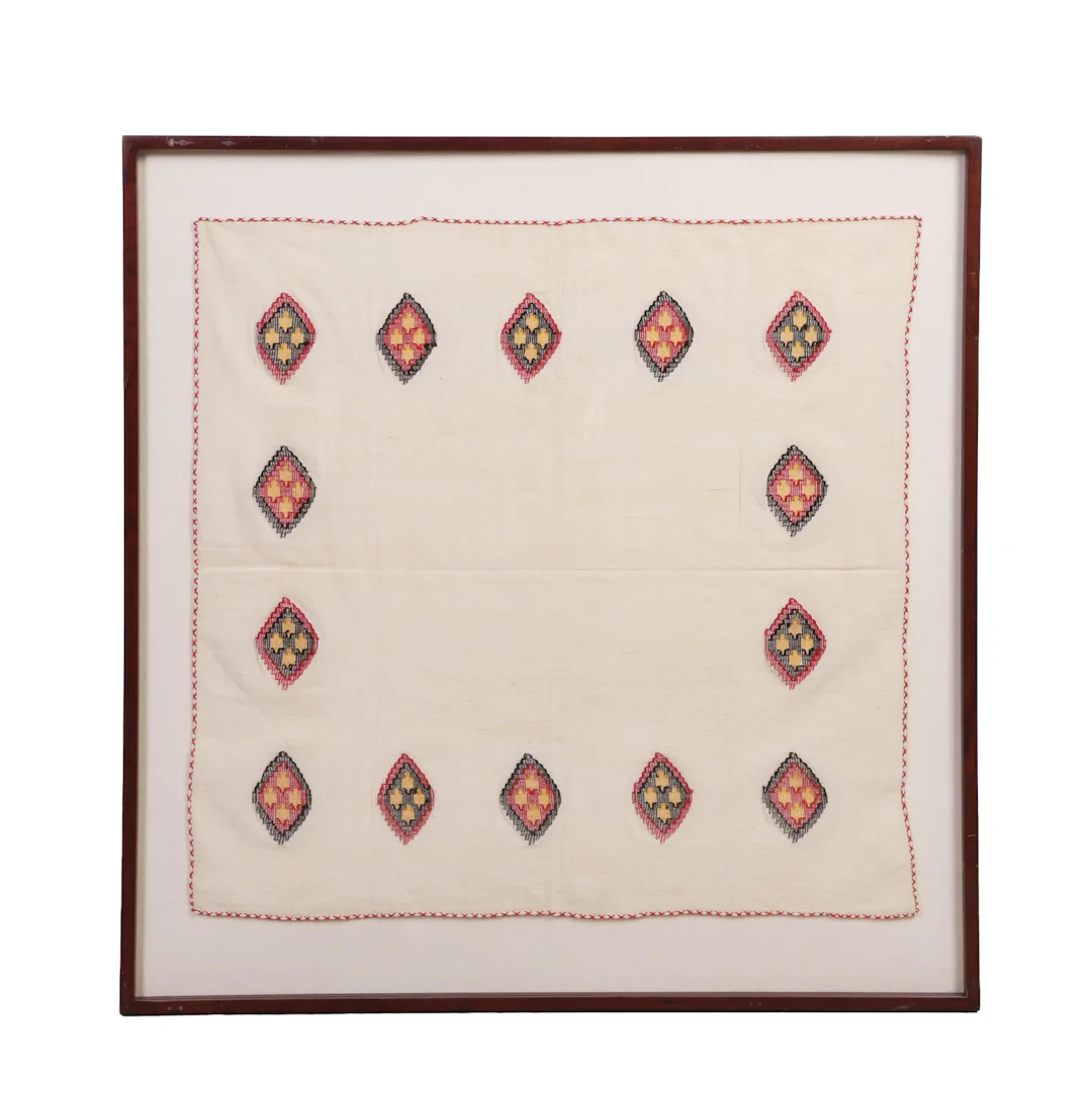 Embroidered panel
