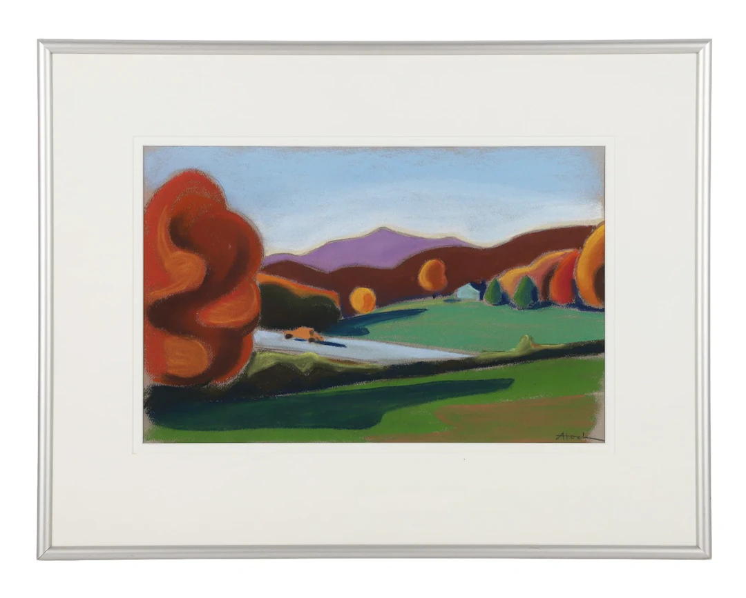 Modernist Pastel Landscape (20th C)