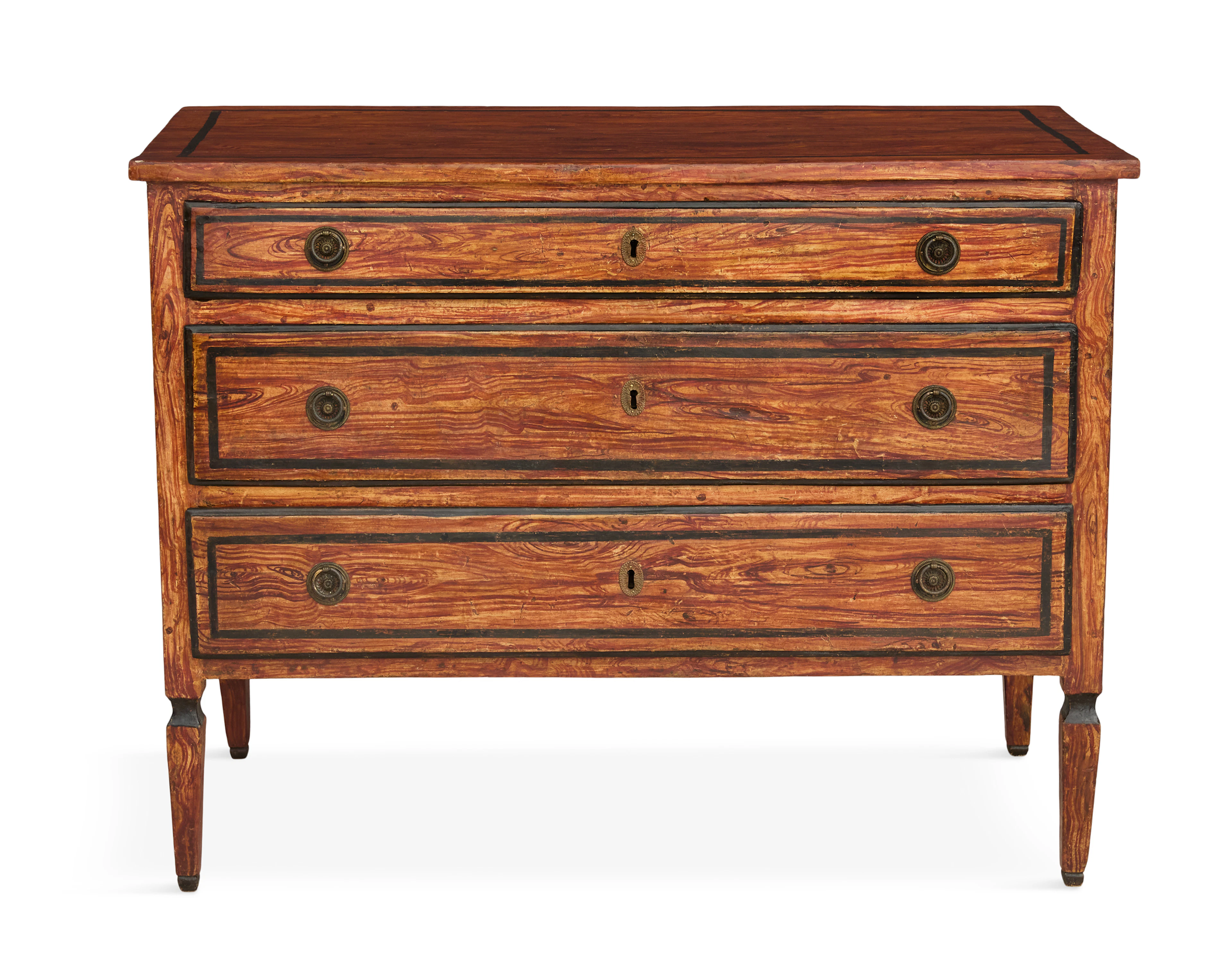 Italian Faux-Bois-Painted Chest