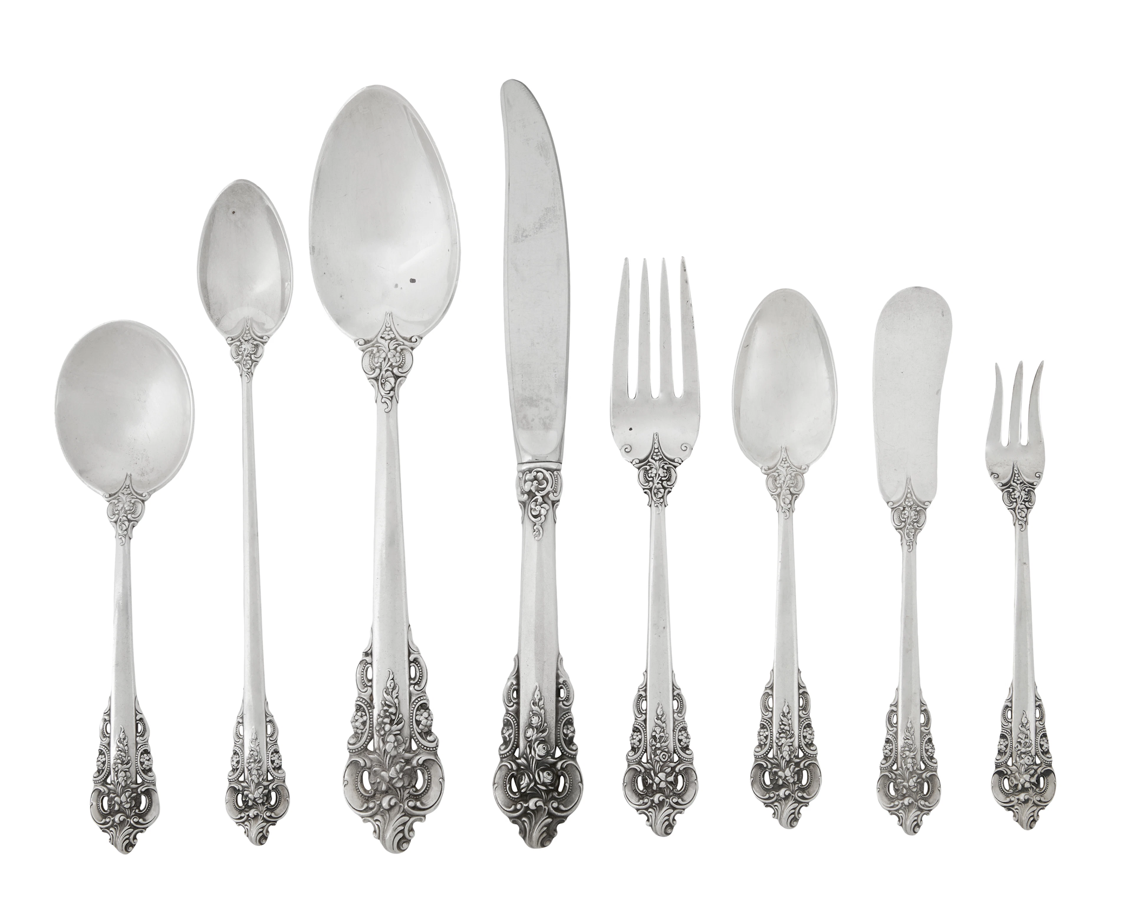 Assorted Wallace "Grand Baroque" Sterling Silver Flatware