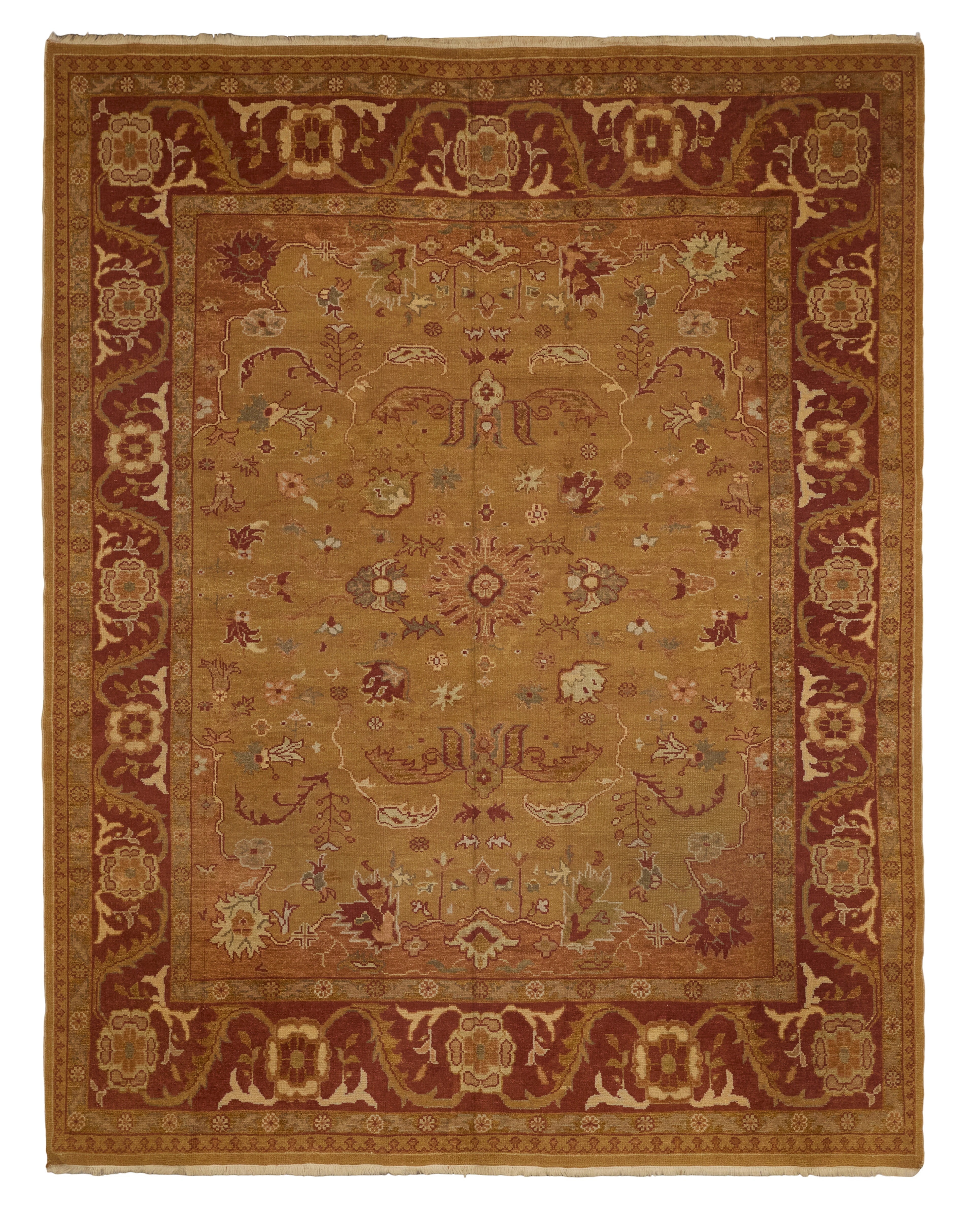 Semi-Antique Oushak Carpet