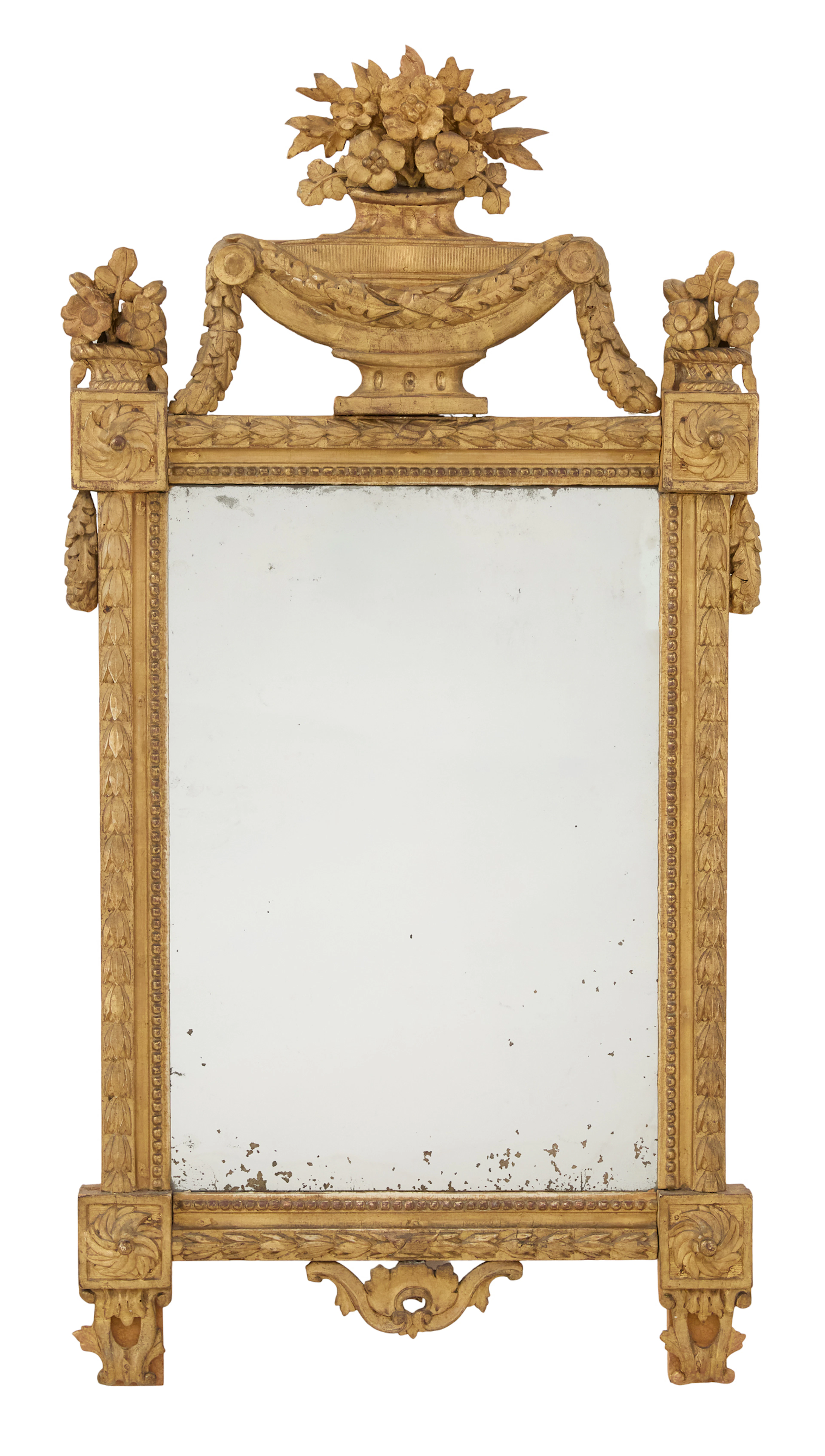 French Louis XVI Giltwood Mirror