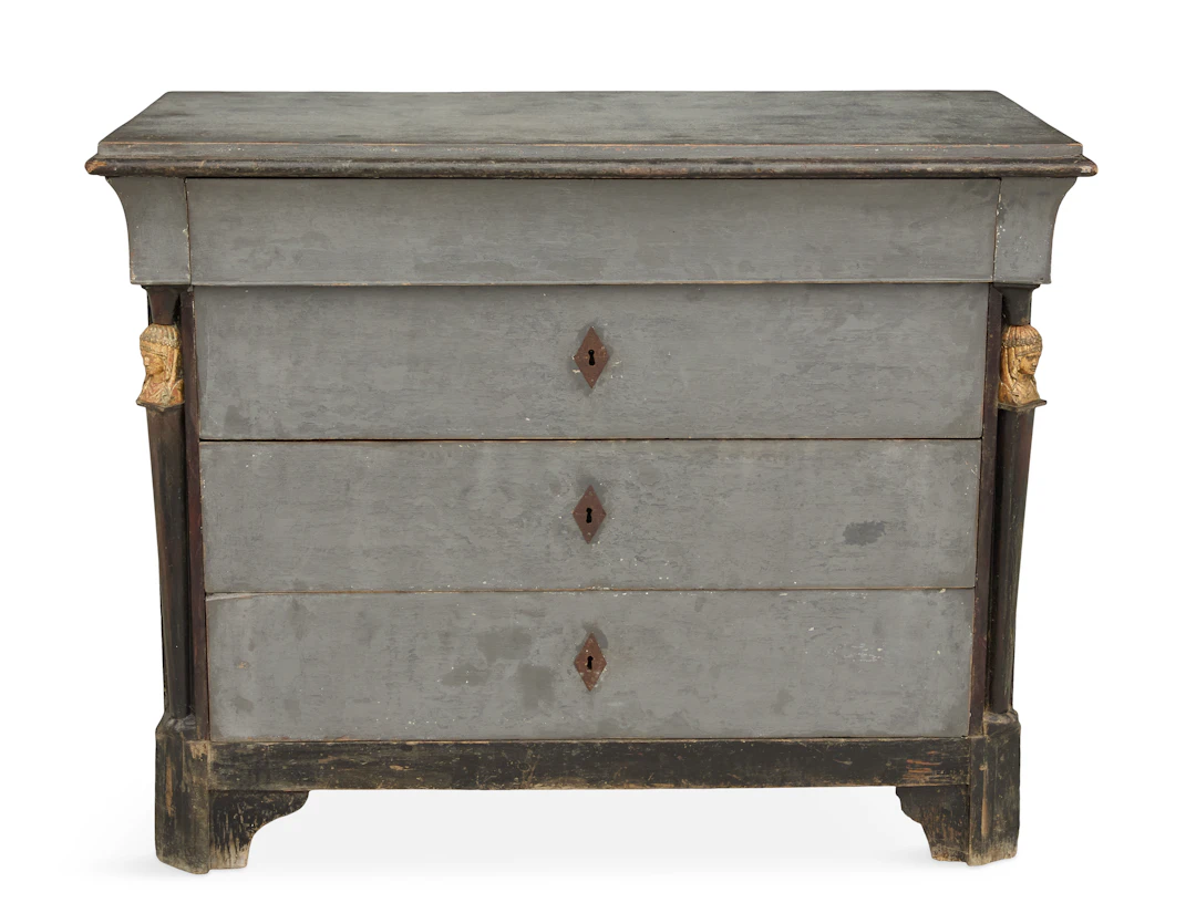 French Empire Polychrome Commode