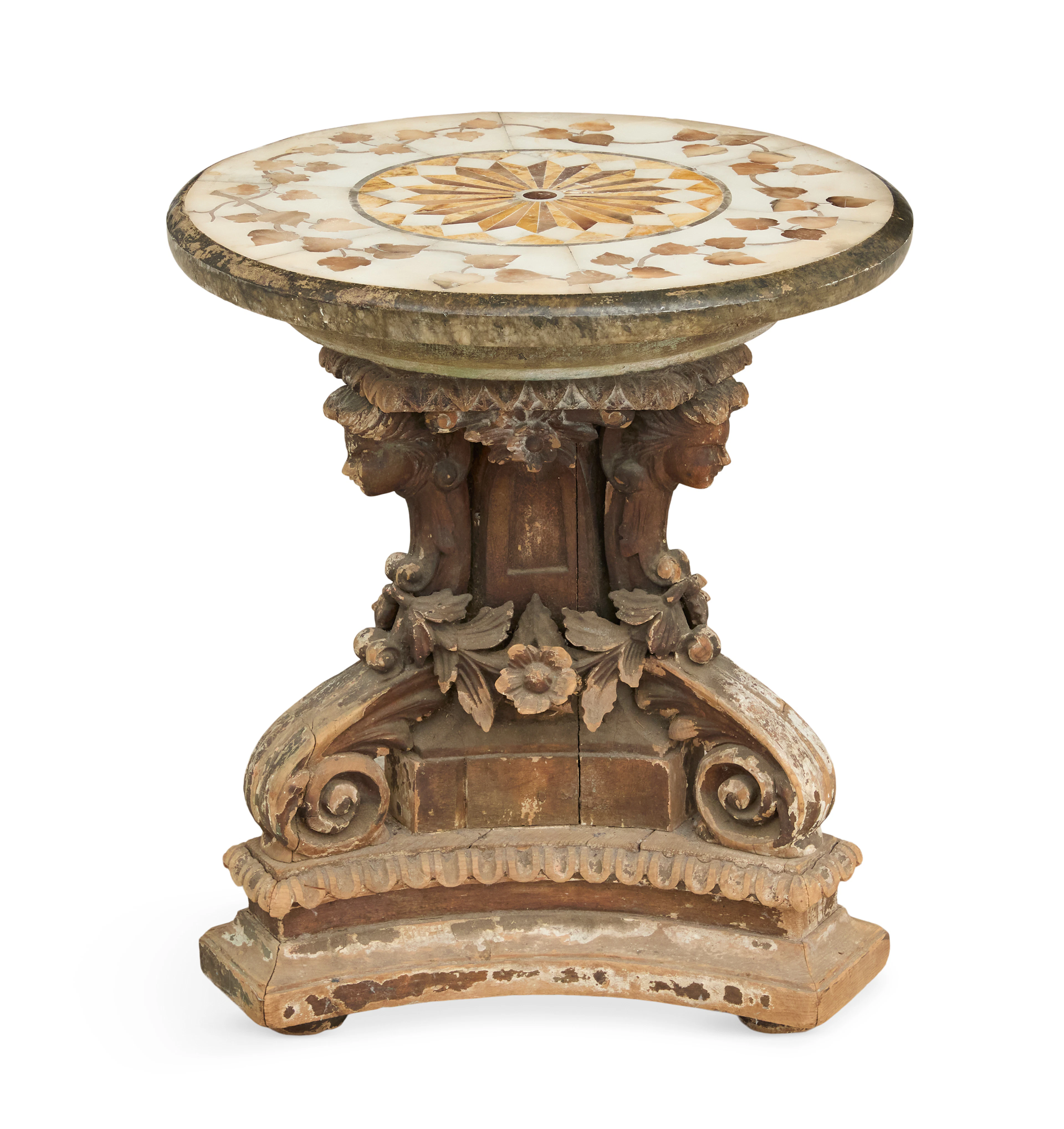 Italian Specimen Marble-Top Table