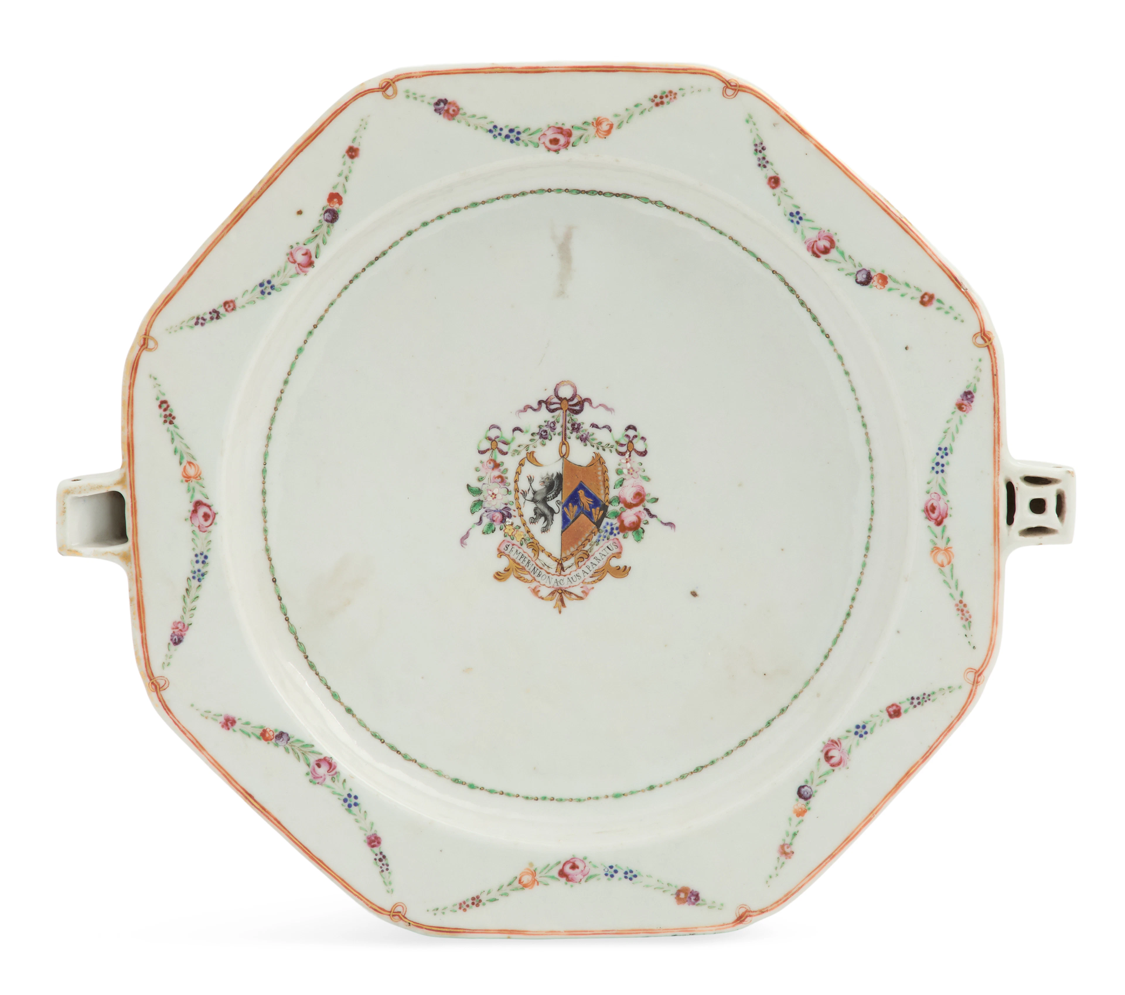 18th-Century Chinese Export Warming Plate