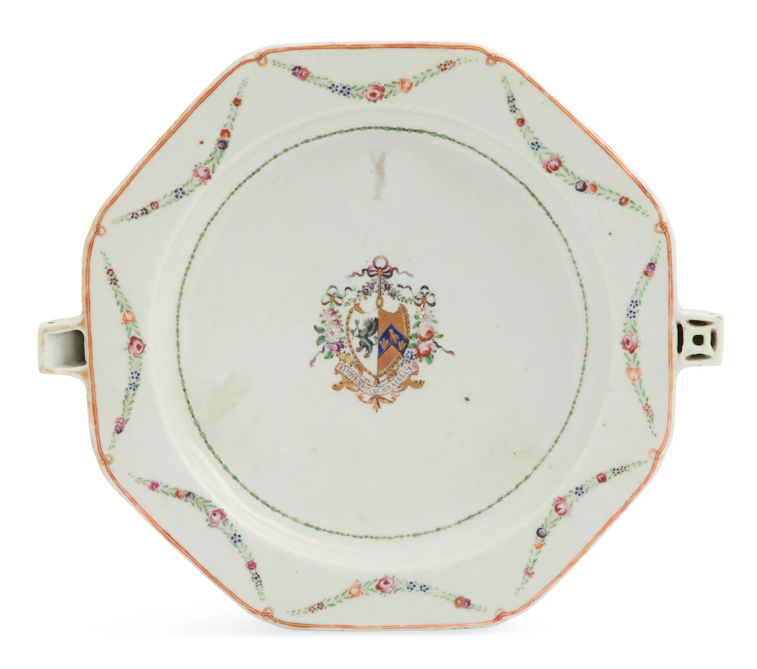 18th-Century Chinese Export Warming Plate