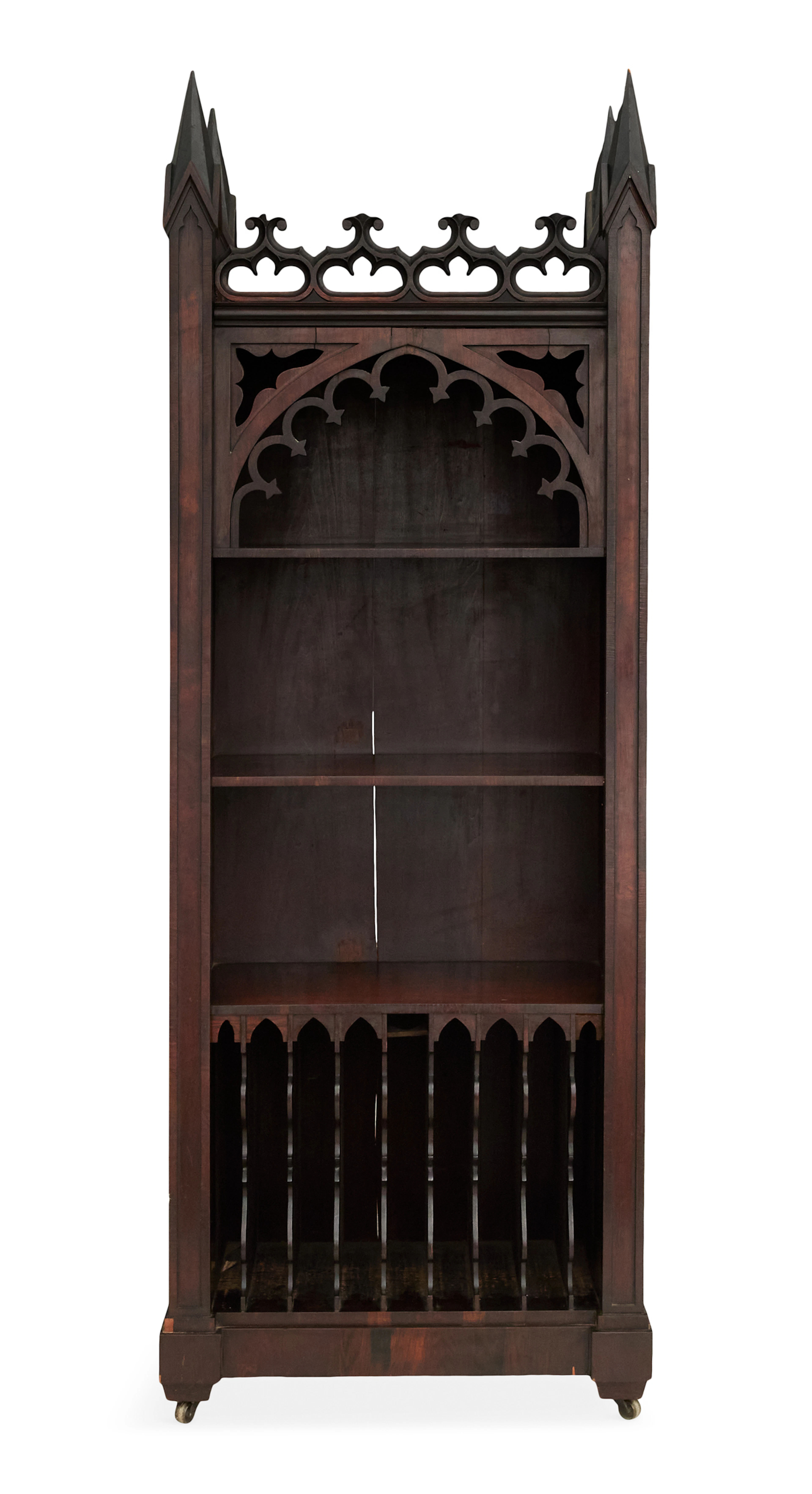 American Gothic Revival Rosewood Music Cabinet