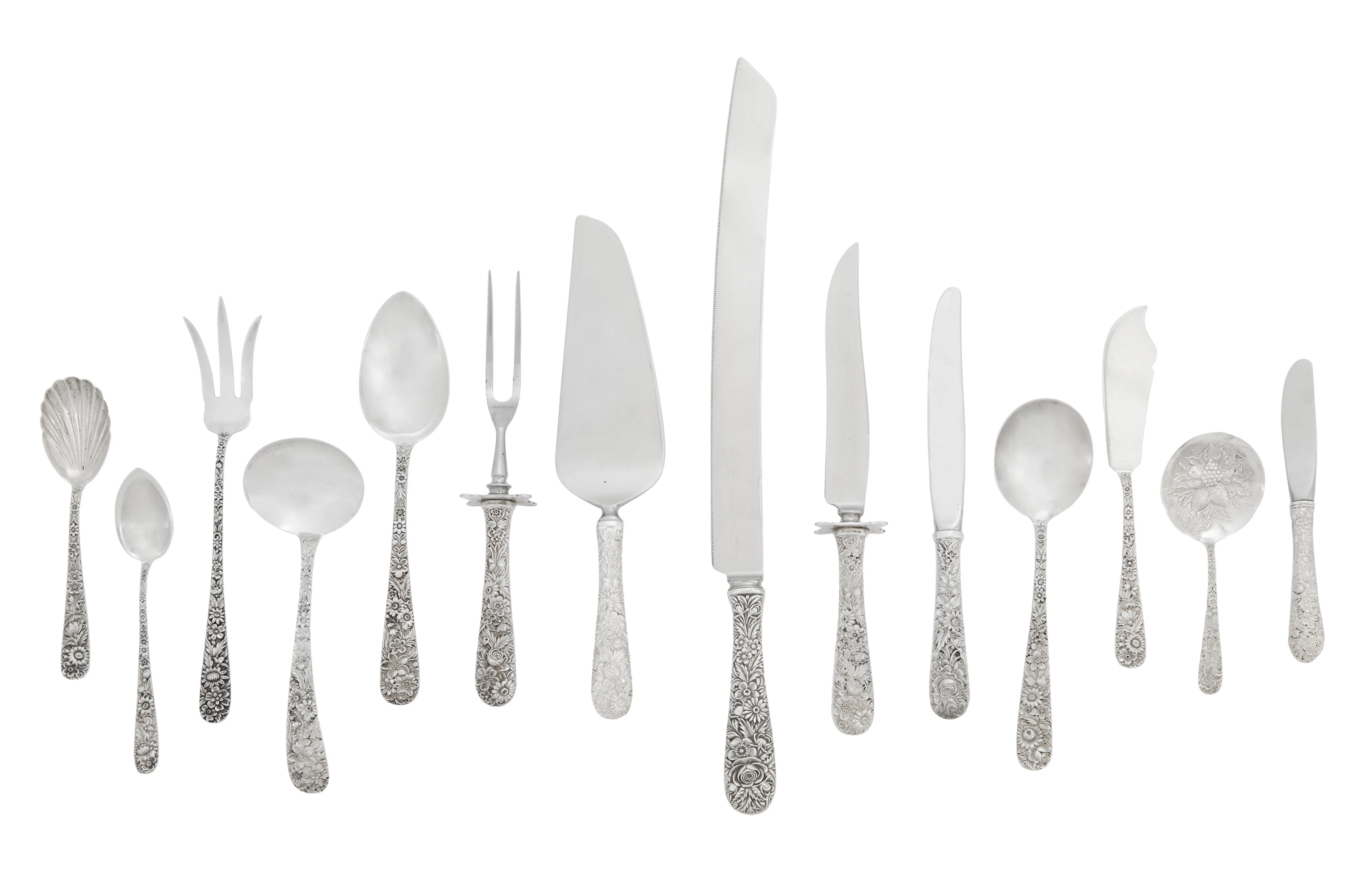 Assorted Kirk "Repousse" Sterling Silver Tableware