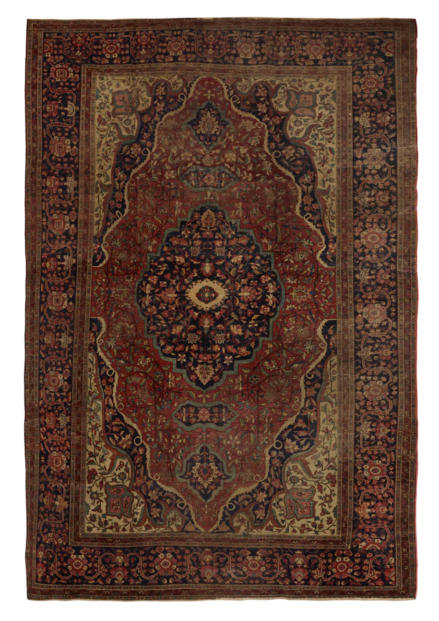 Antique Farahan Sarouk Carpet