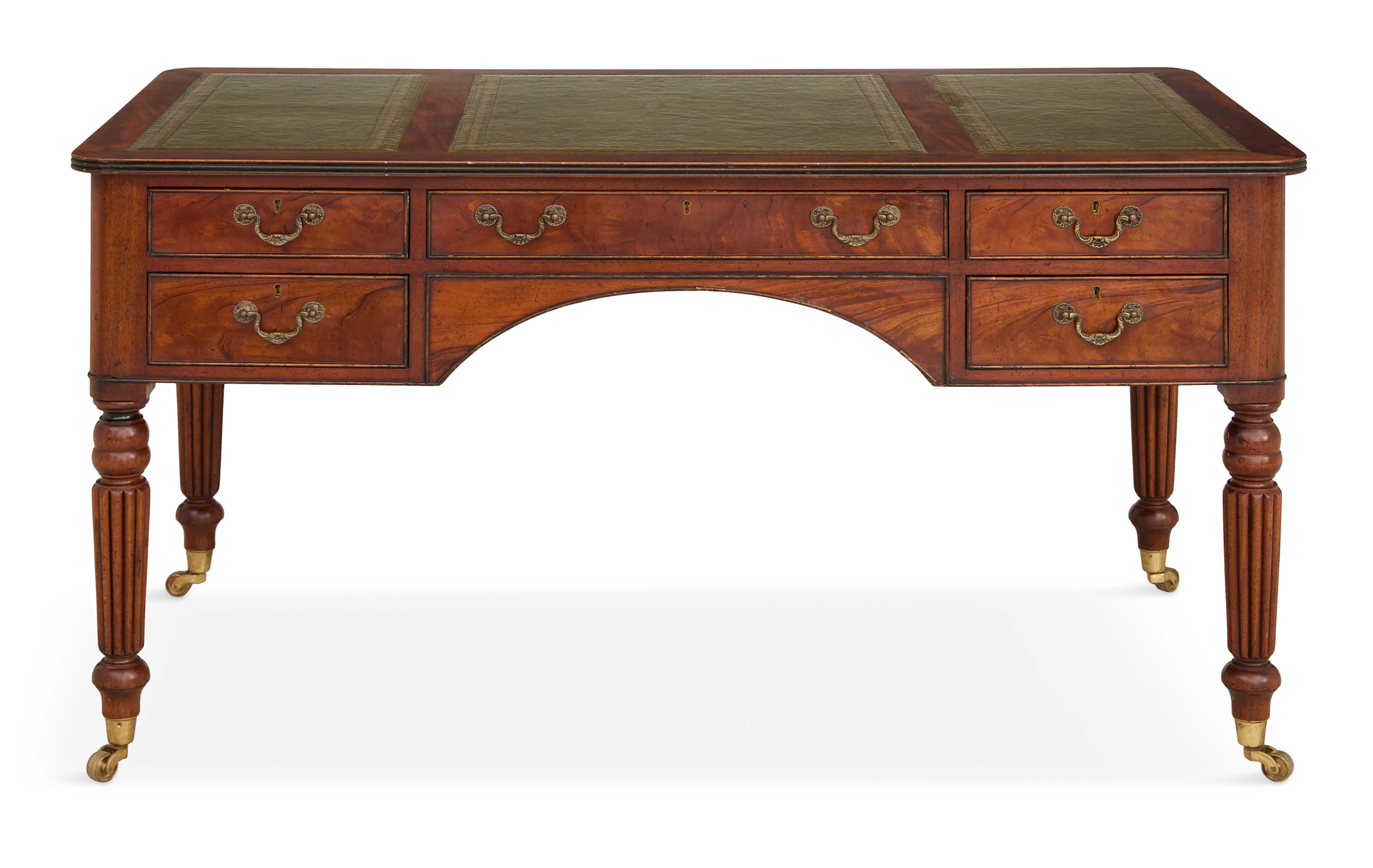 William IV-Style Mahogany Partner's Desk