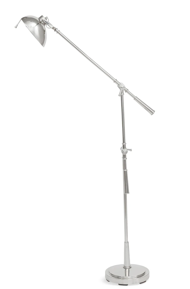 Chrome Boom Arm Floor Lamp in the Ralph Lauren Taste