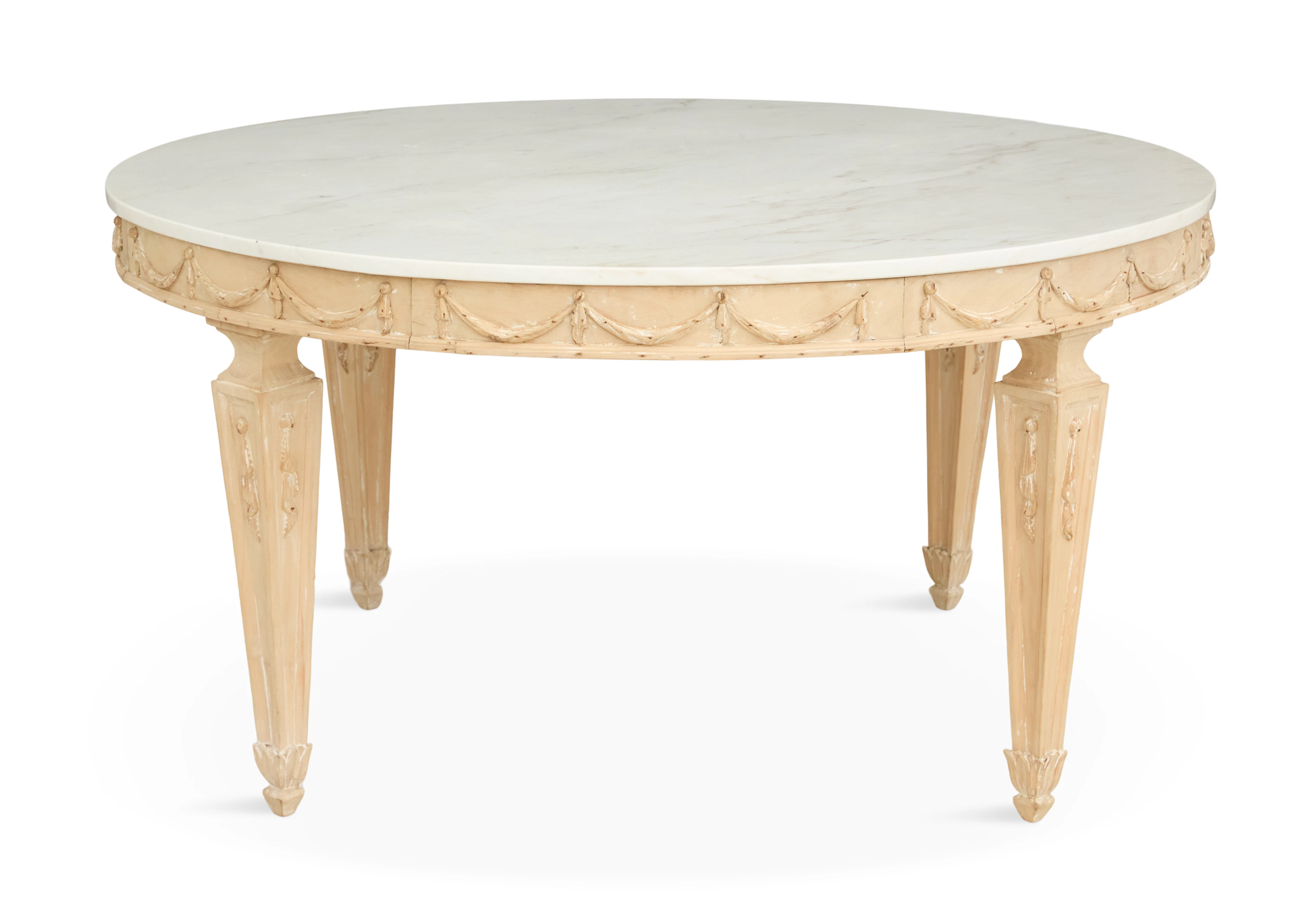 Italian Painted and Marble-Top Table