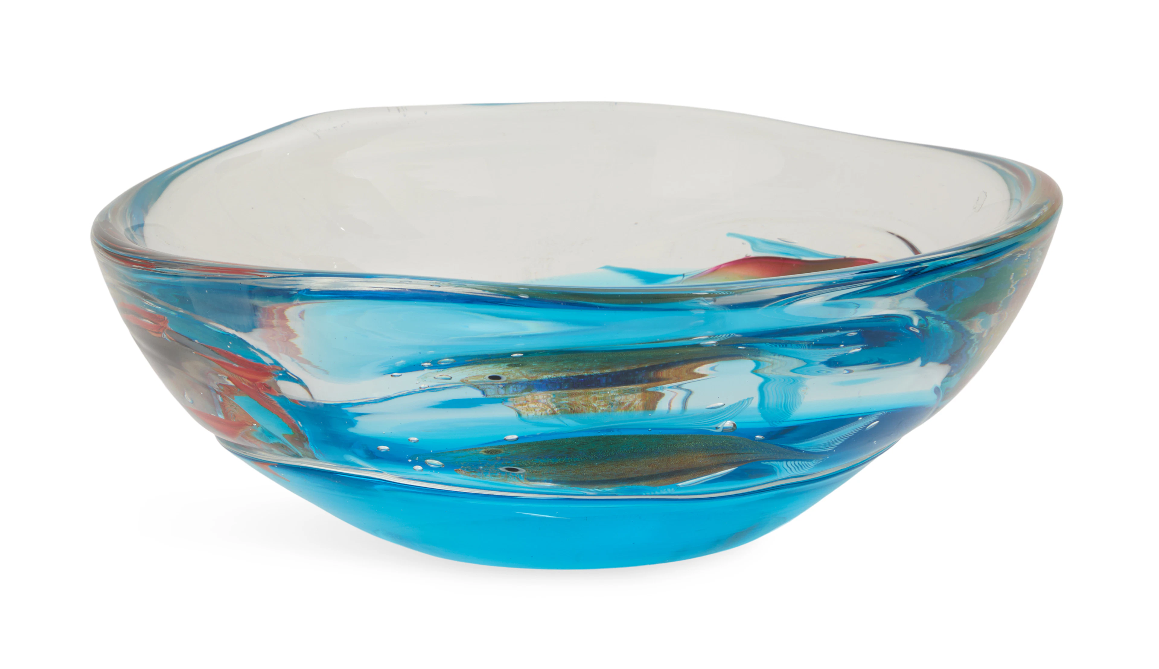 Roberto Cammozzo Murano "Aquarium" Bowl