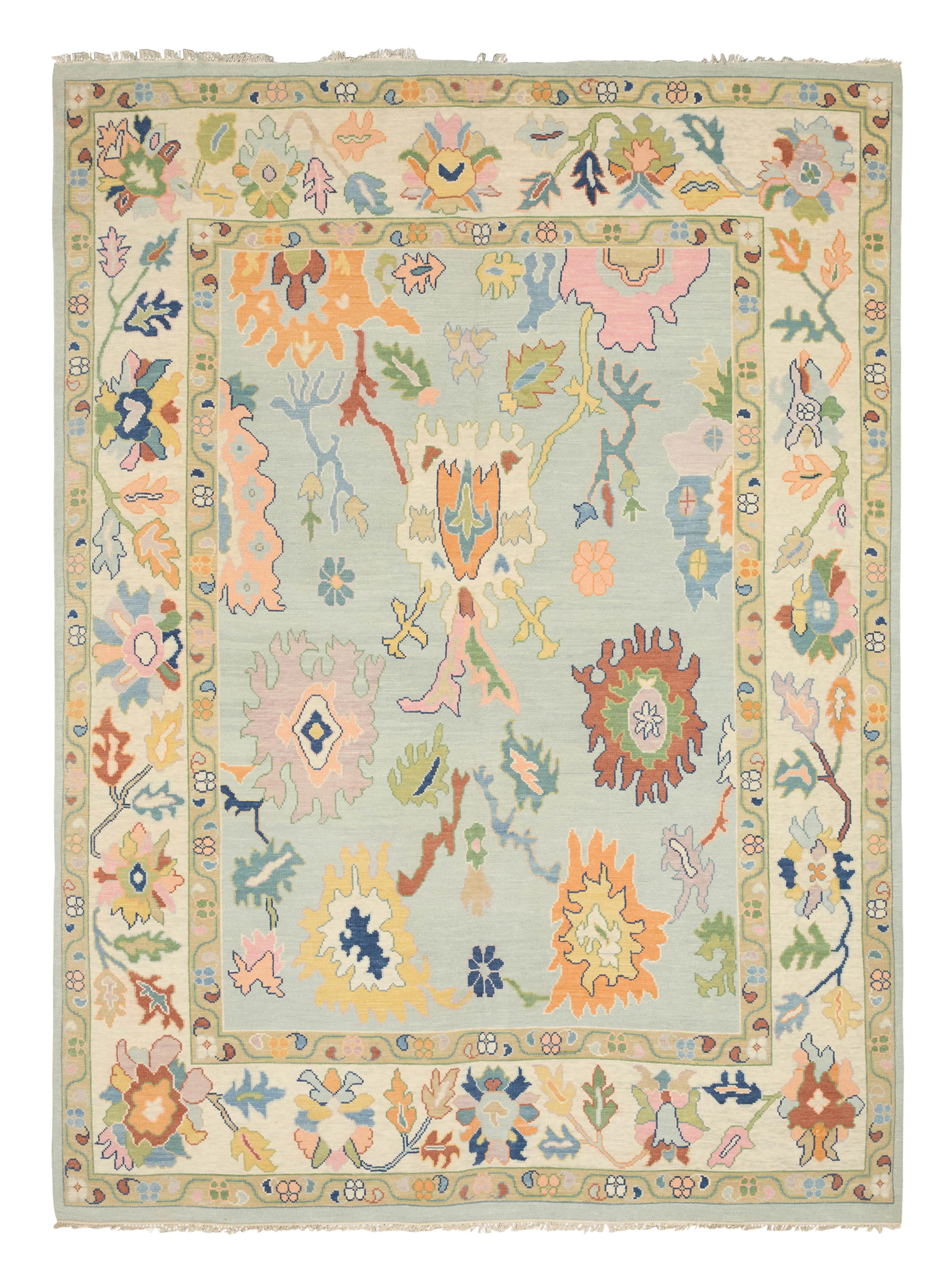 Turkish Angora Oushak Carpet