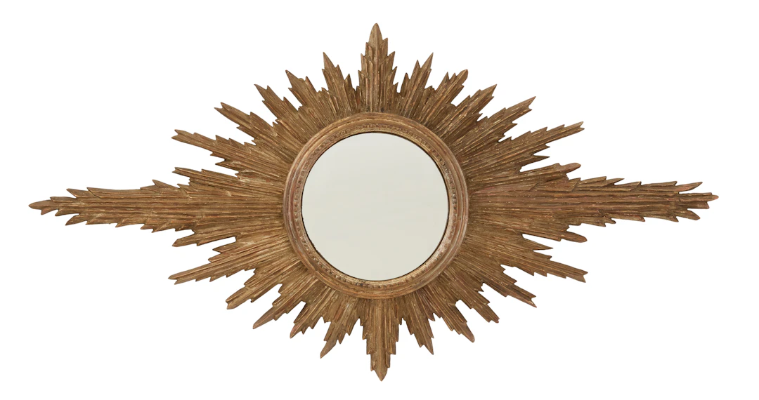 Unusual Sunburst Mirror