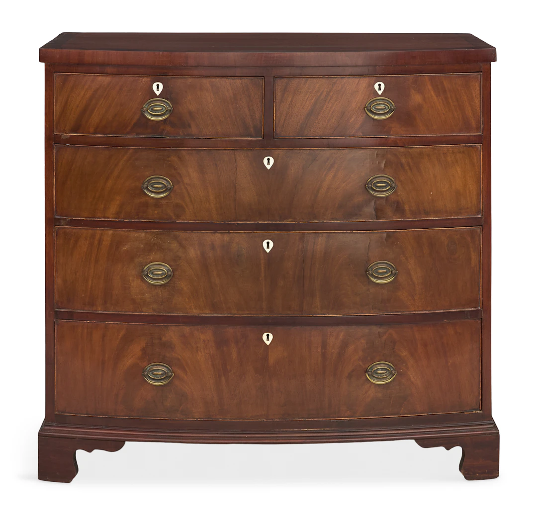 Regency Mahogany Bowfront Chest