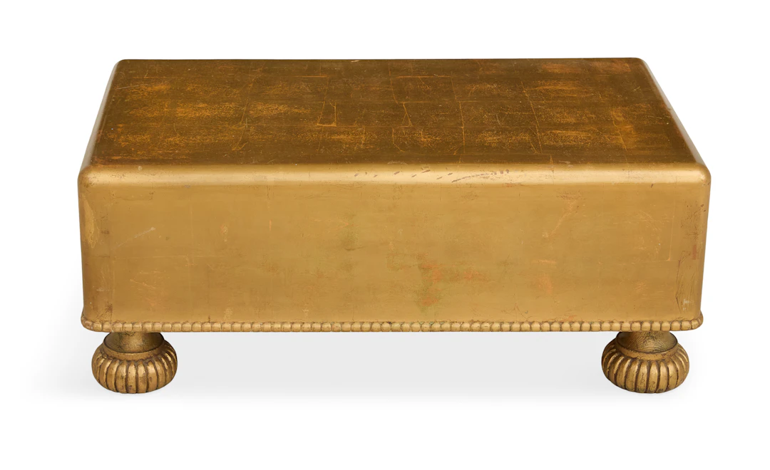 Christopher Maier Gold Leaf Cocktail Table