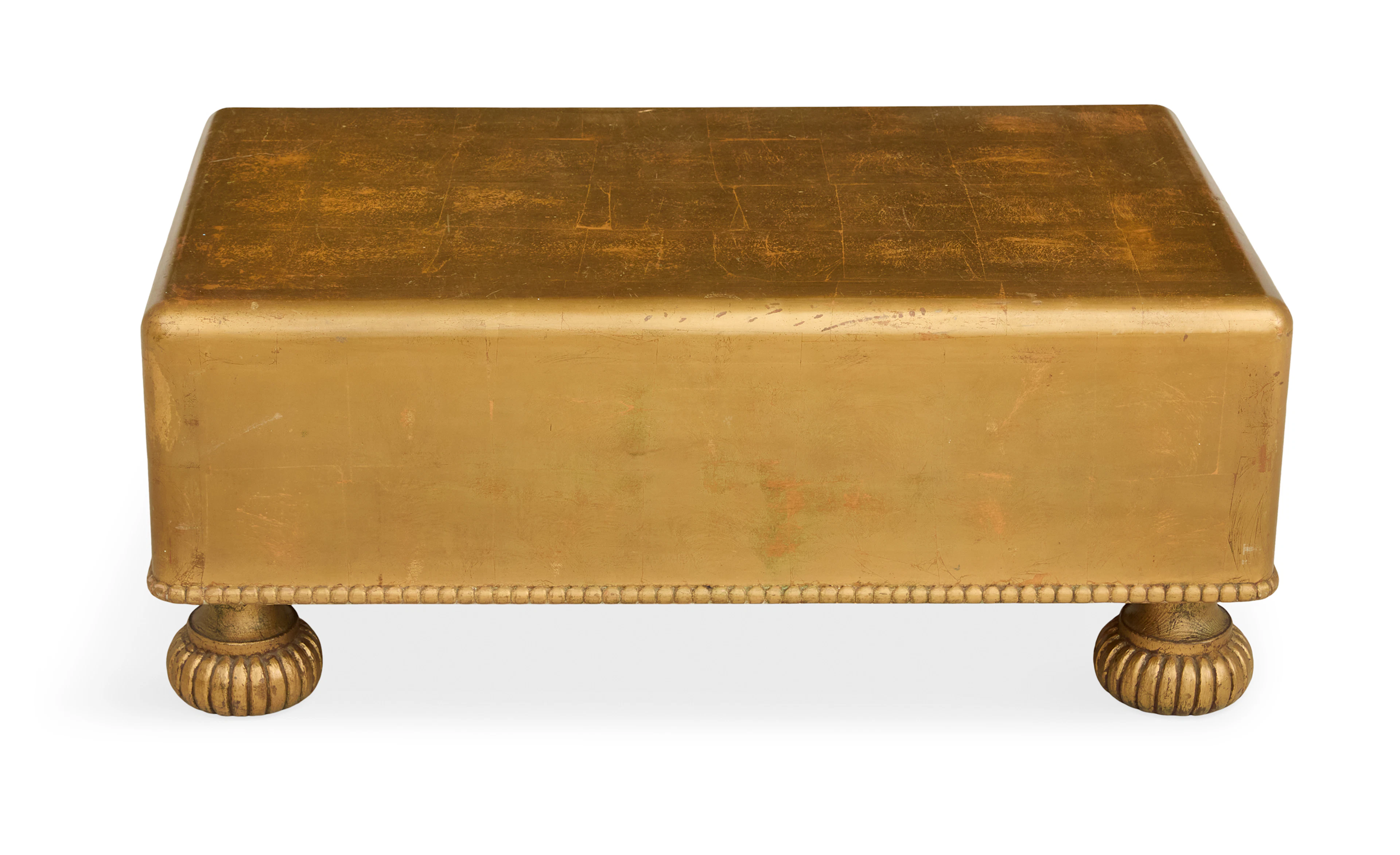 Christopher Maier Gold Leaf Cocktail Table