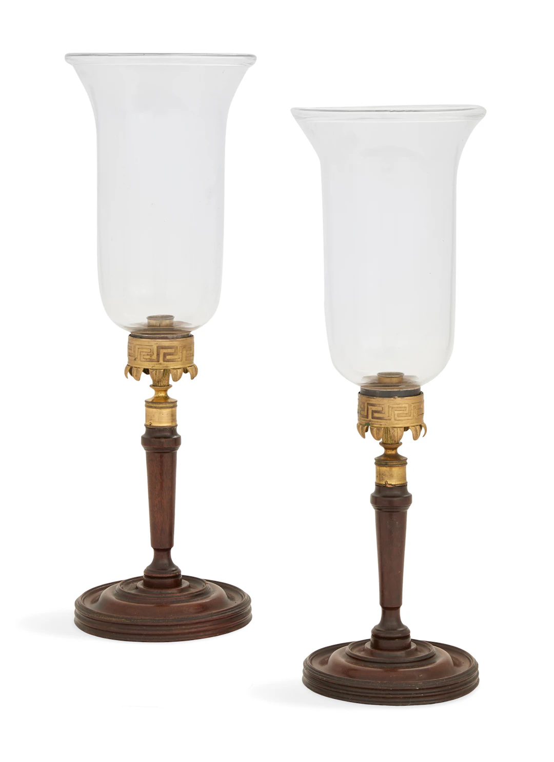 Pair of Handsome English Hurricane Lamps