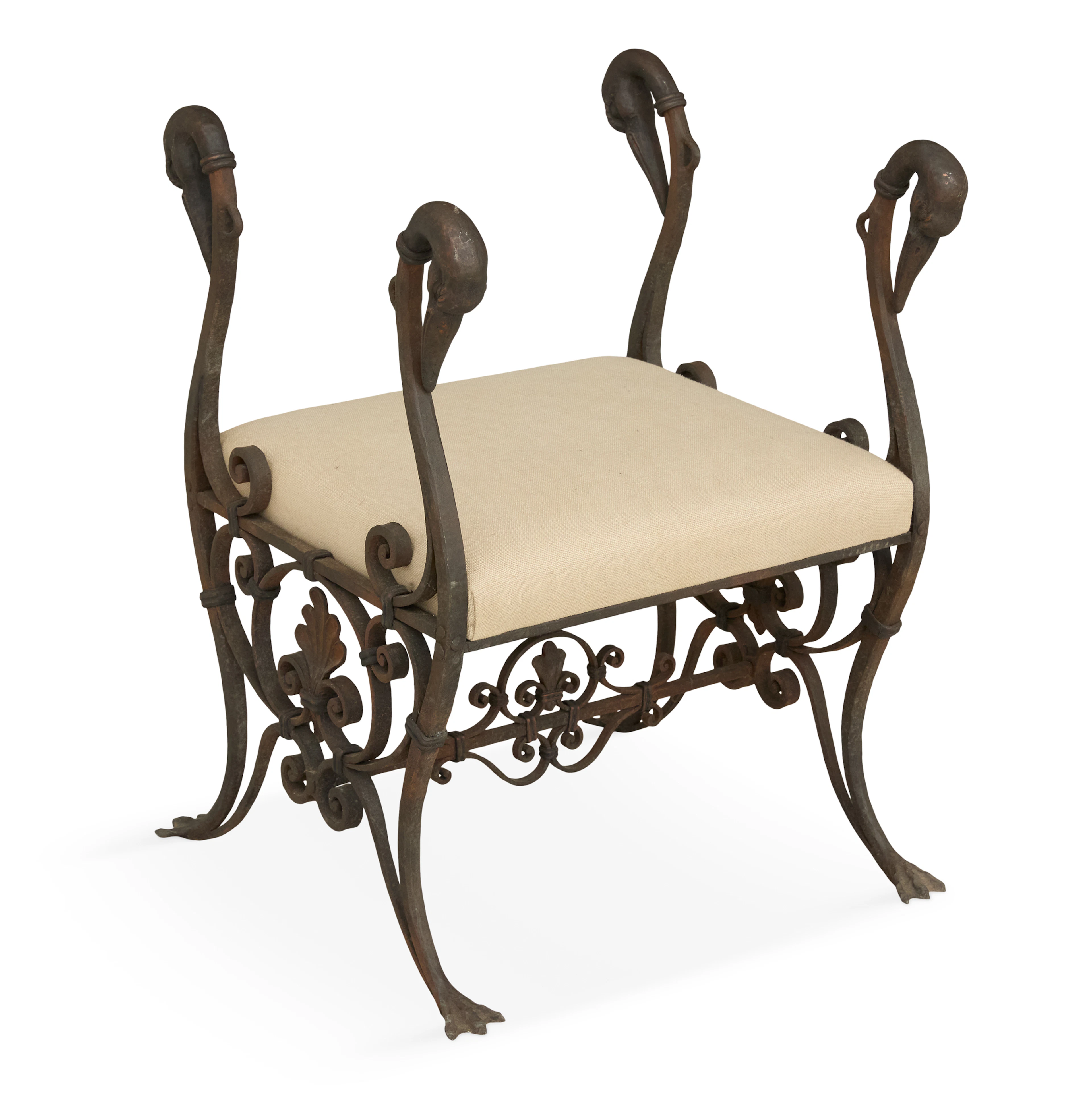 Continental Iron Bench in the Neoclassical Taste