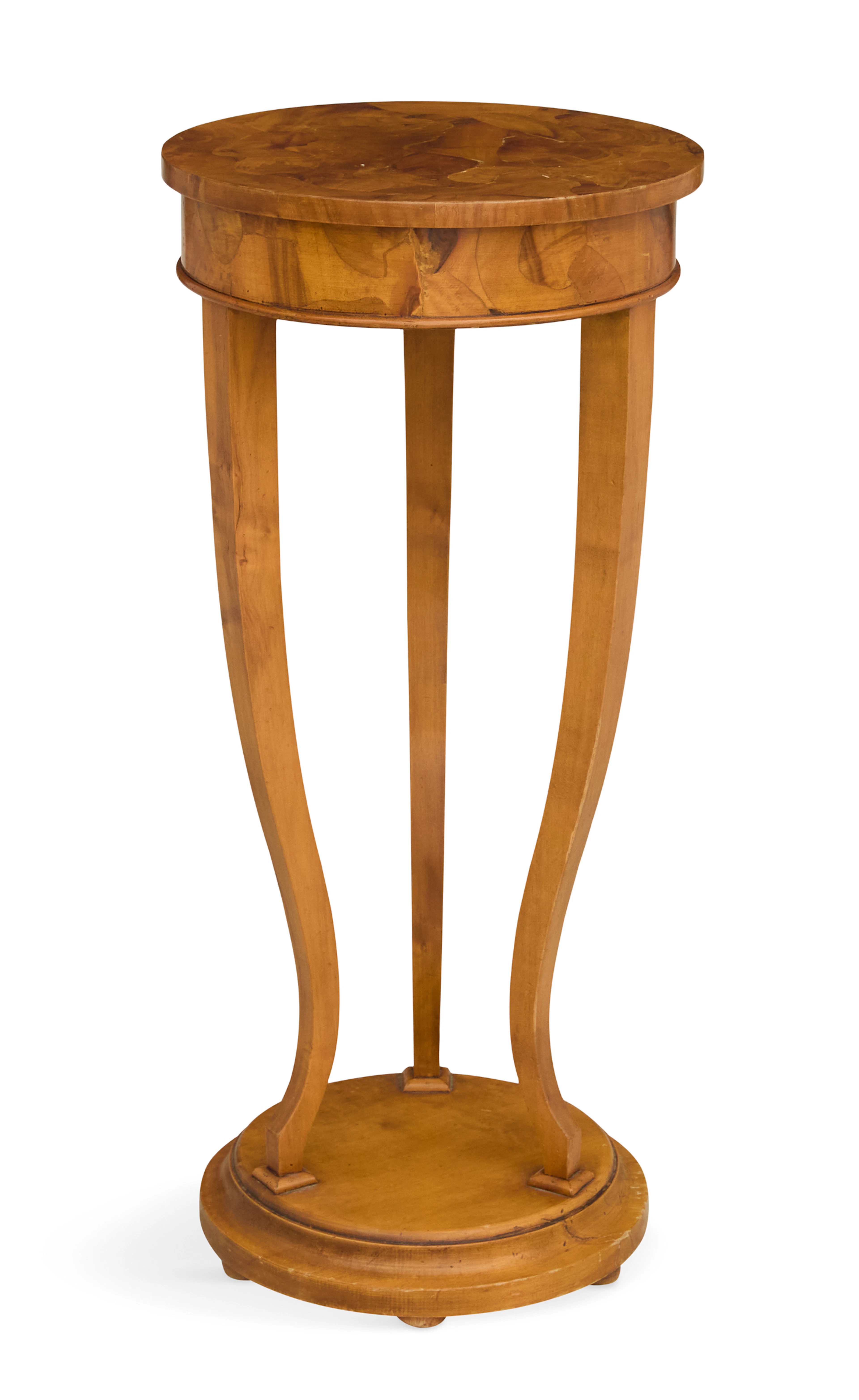 Biedermeier-Style Fruitwood Pedestal