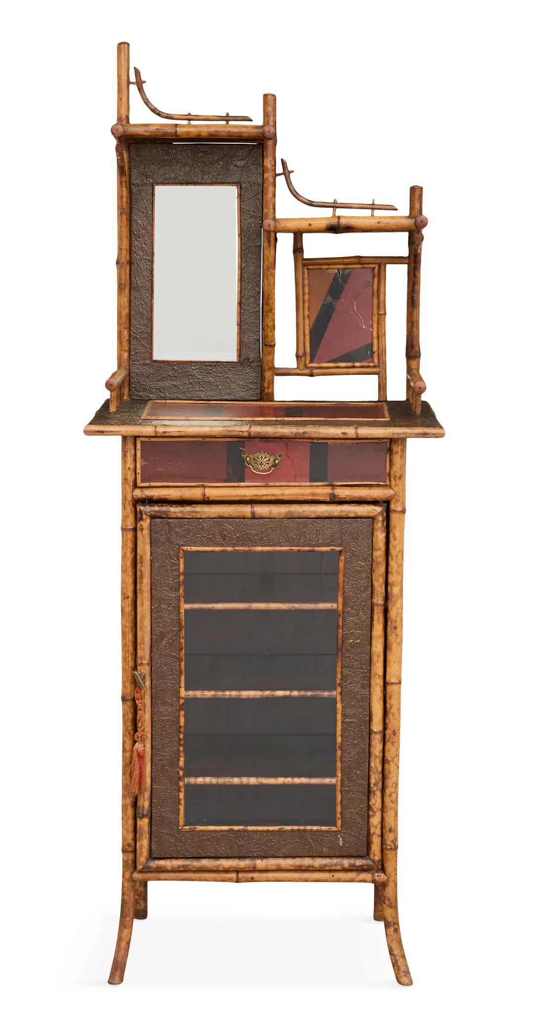 Anglo-Indian Bamboo Side Cabinet