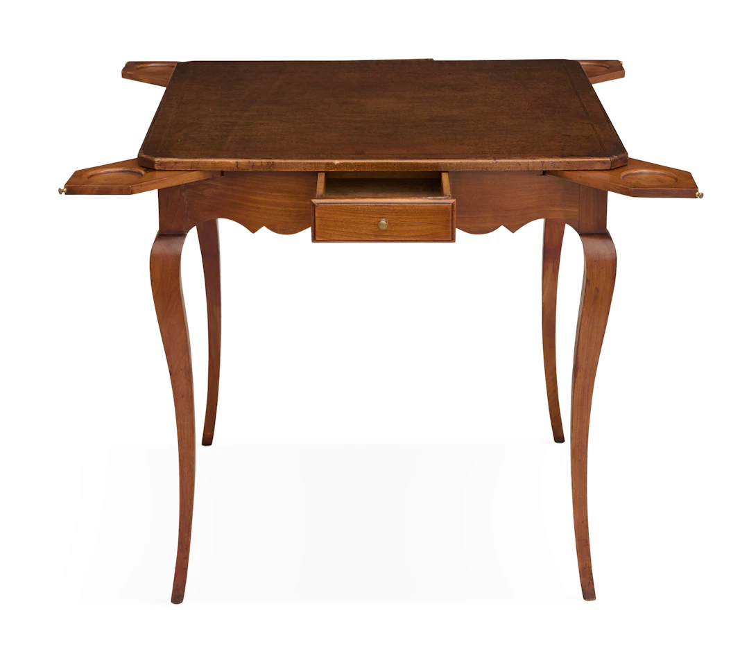 Provincial Louis XV-Style Fruitwood Games Table