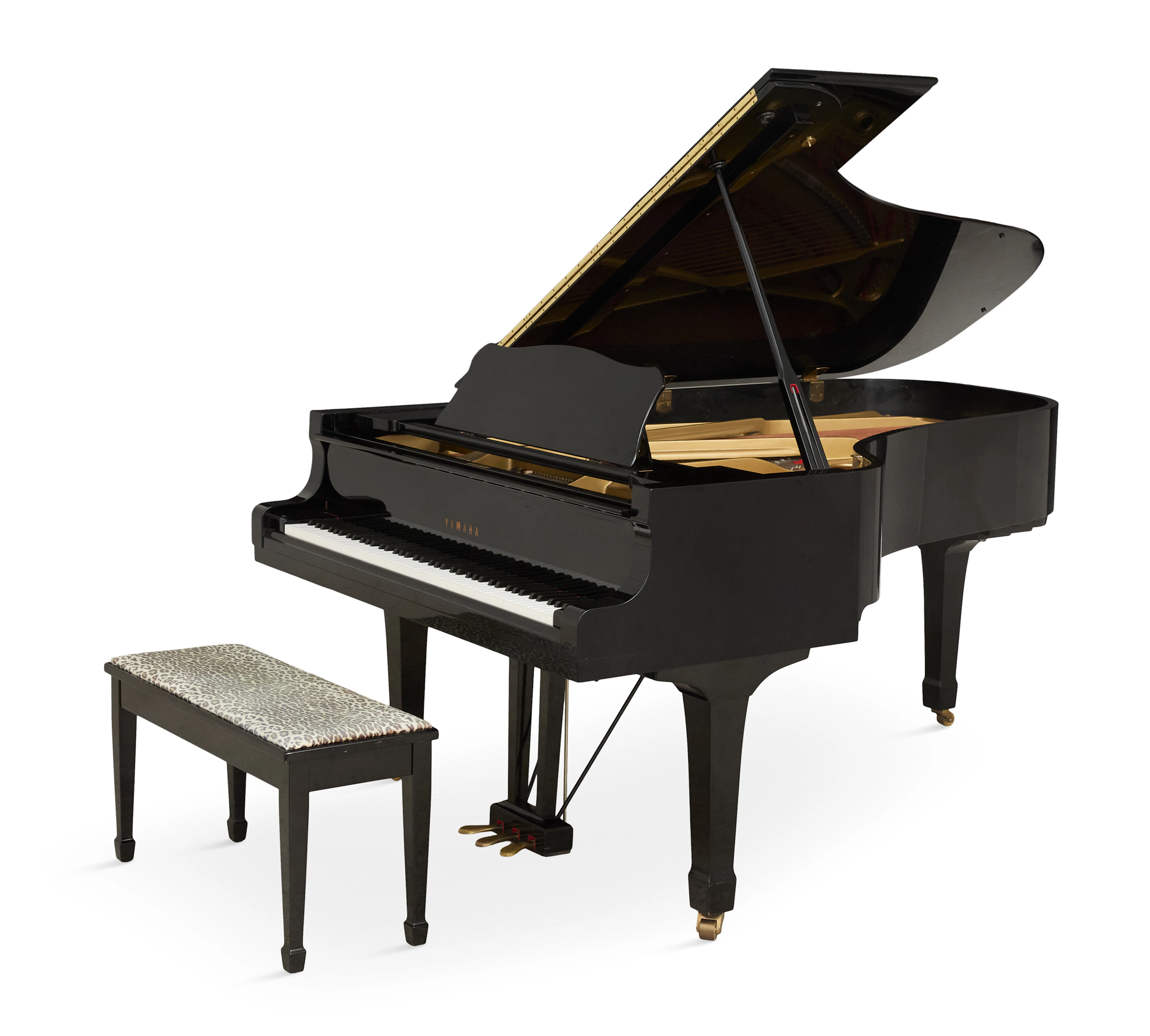 Yamaha Ebonized Grand Piano and Bench