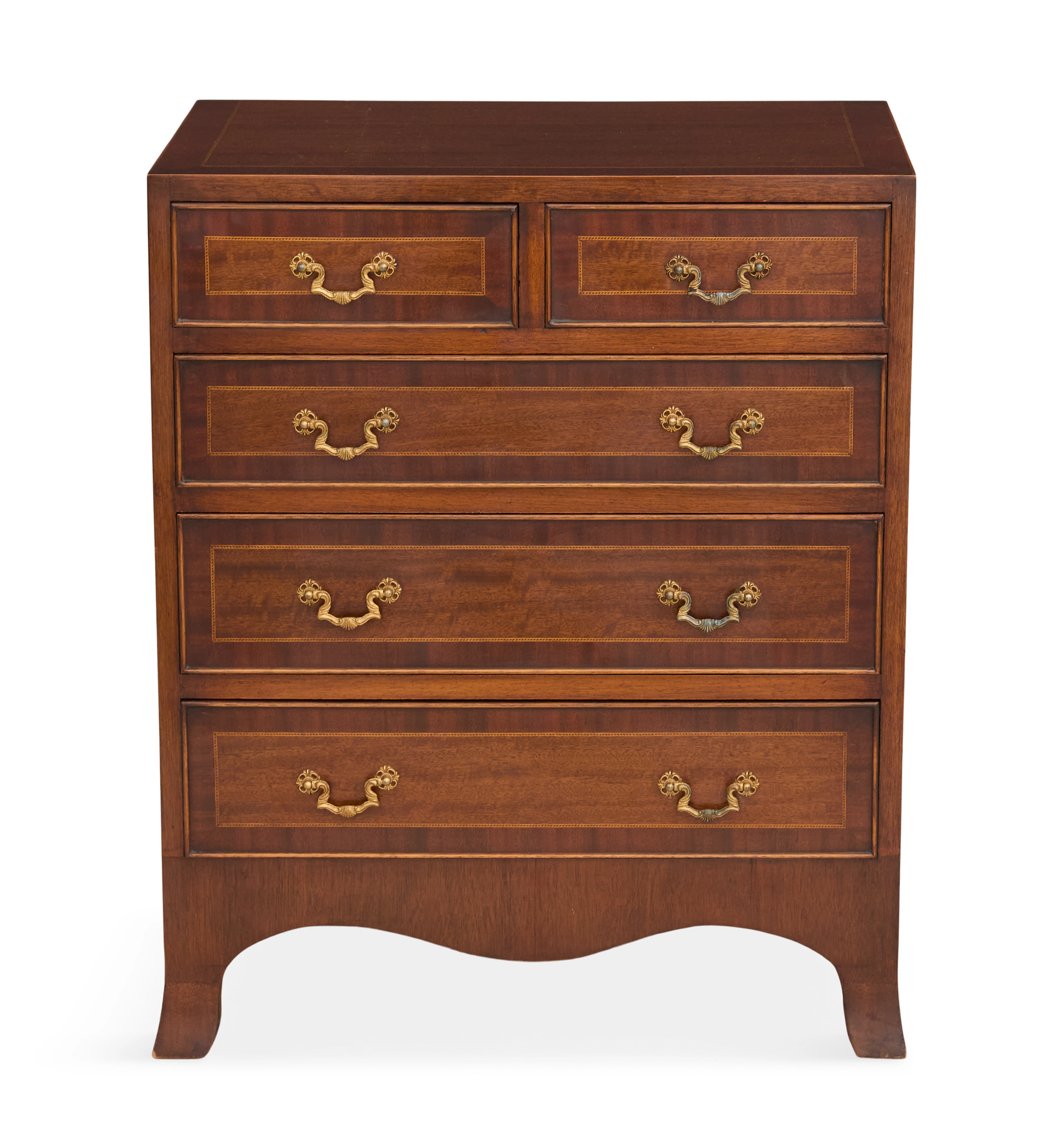 Diminutive George III-Style Mahogany Bachelor's Chest