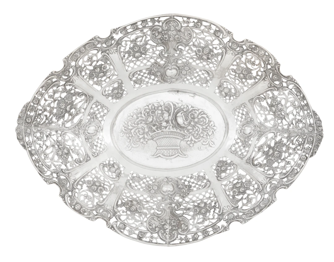 German Silver Fruit Bowl