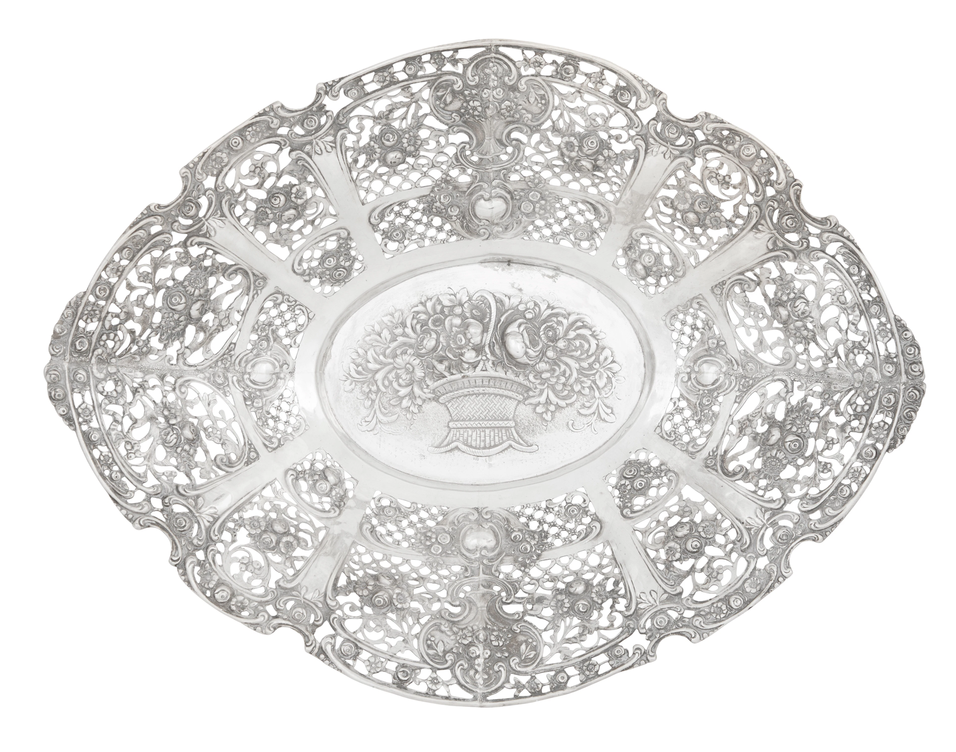 German Silver Fruit Bowl