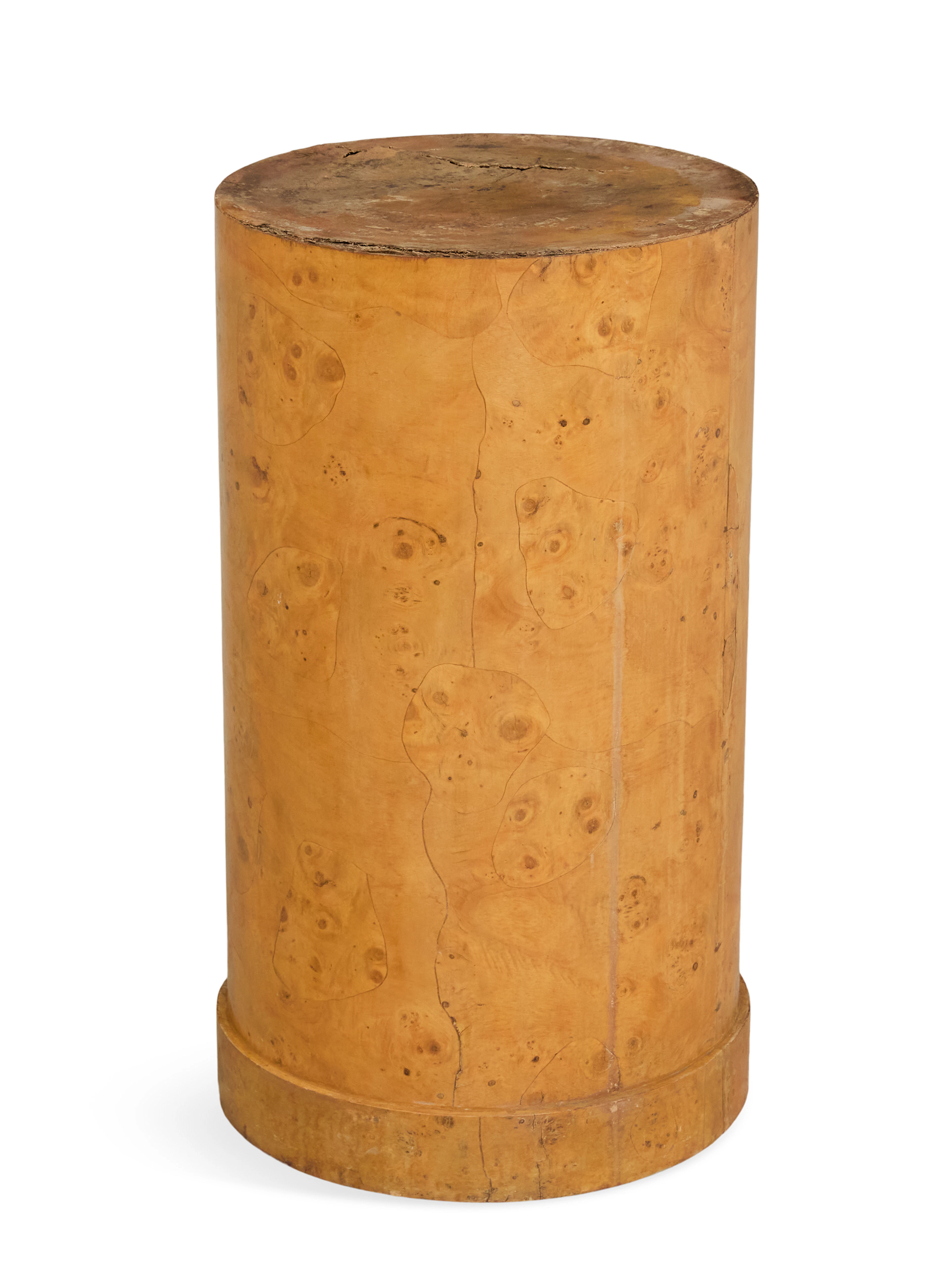 Biedermeier Burlwood Pedestal