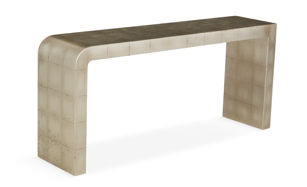 Christopher Maier Silver-Leafed Console Table