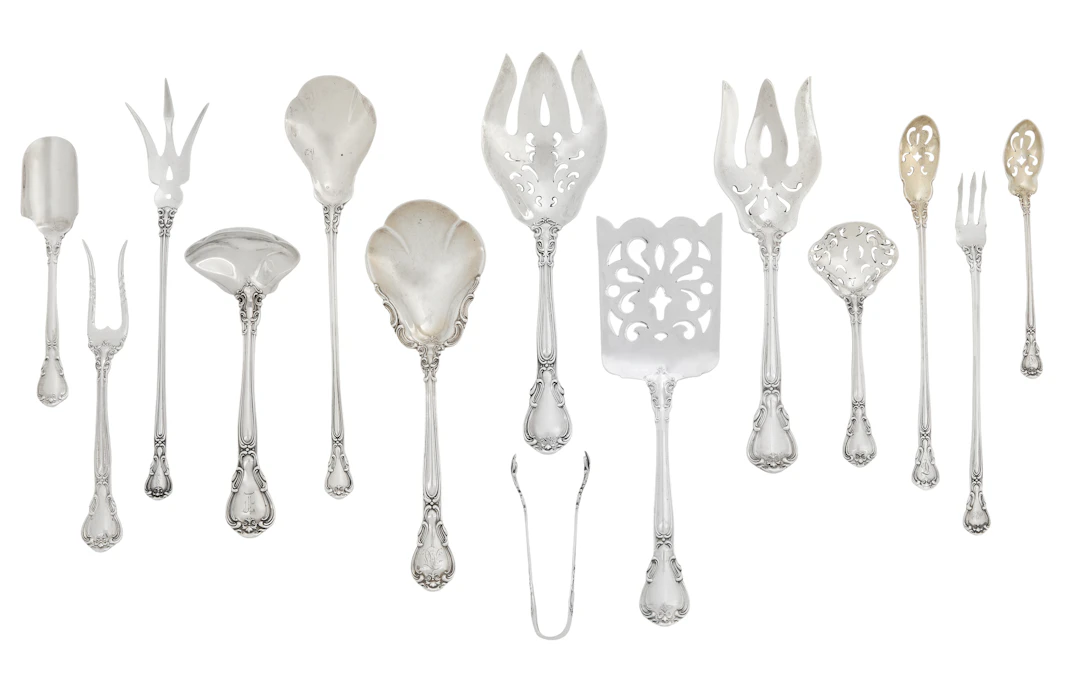 Fourteen Gorham "Chantilly" Sterling Silver Serving Pieces