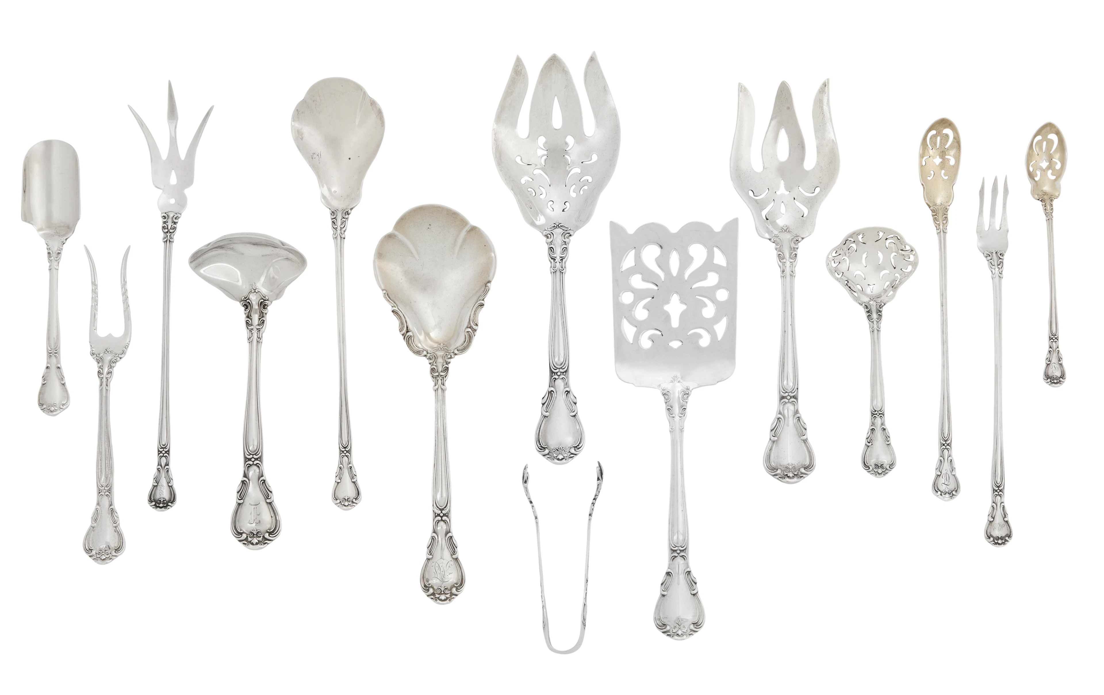 Fourteen Gorham "Chantilly" Sterling Silver Serving Pieces