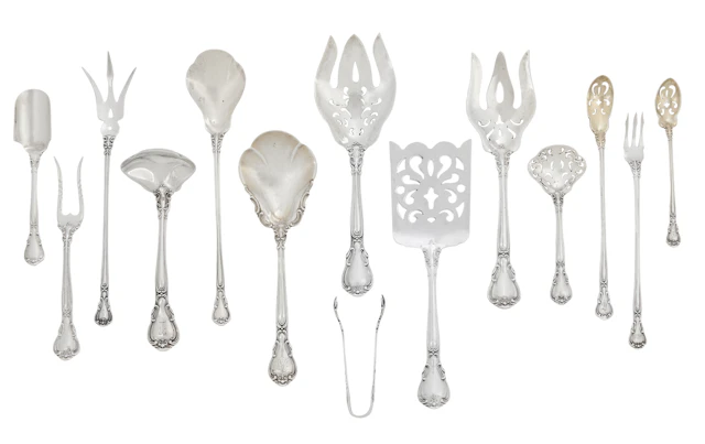 Fourteen Gorham "Chantilly" Sterling Silver Serving Pieces