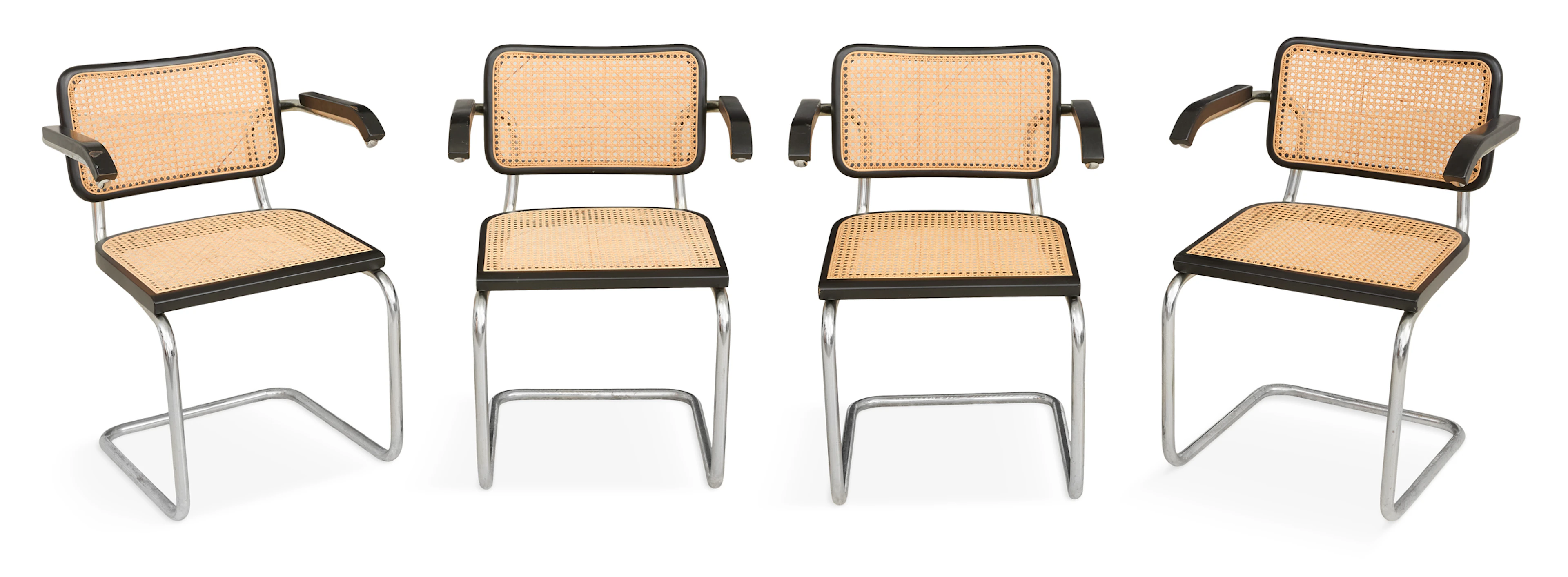 Suite of Four "Cesca" Armchairs, after Marcel Brewer