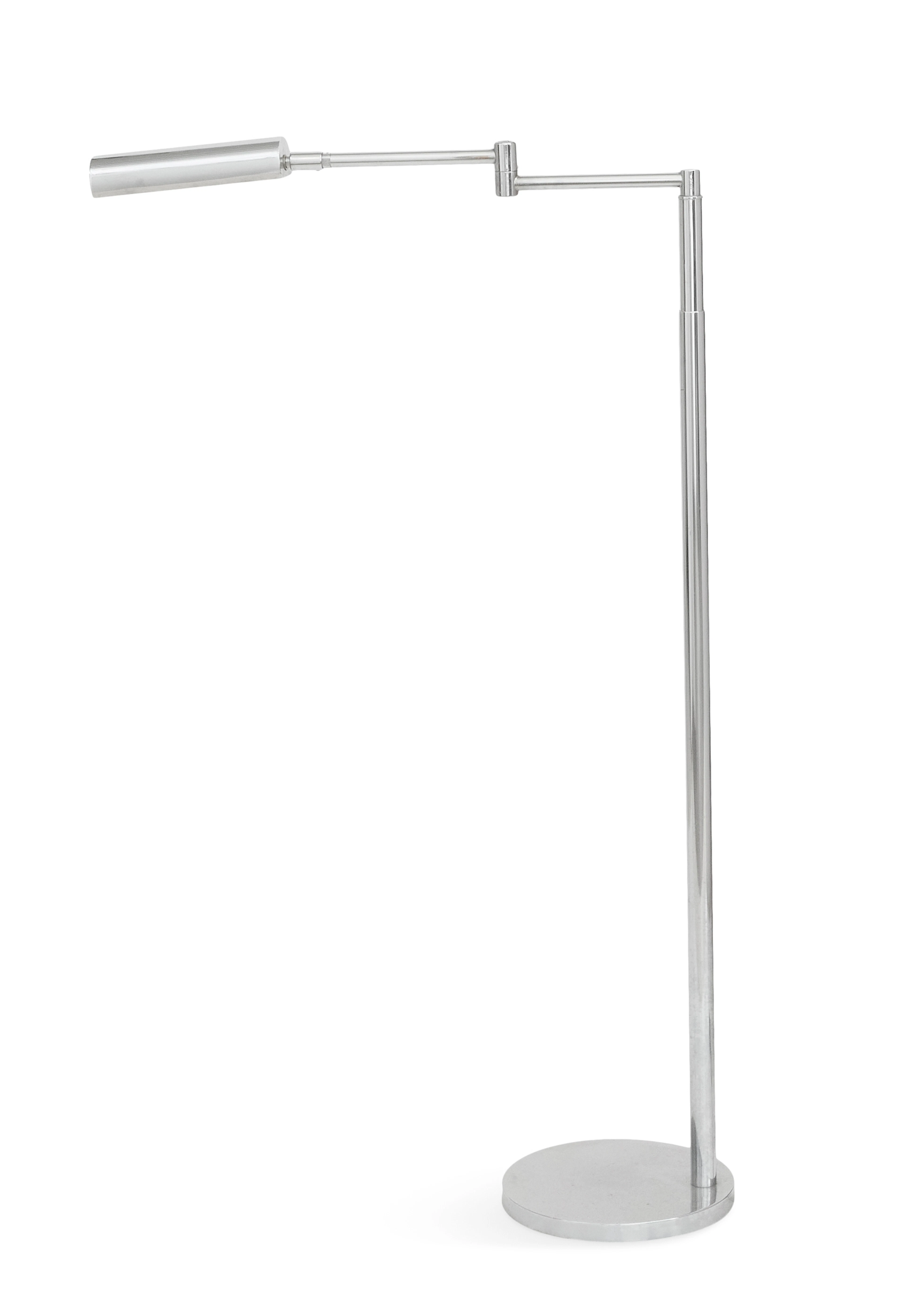 Contemporary Chrome Floor Lamp in the Holtkoetter Taste