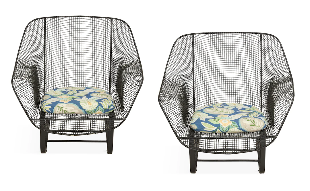 Pair of Russell Woodard Designed "Sculptura Bounce" Chairs