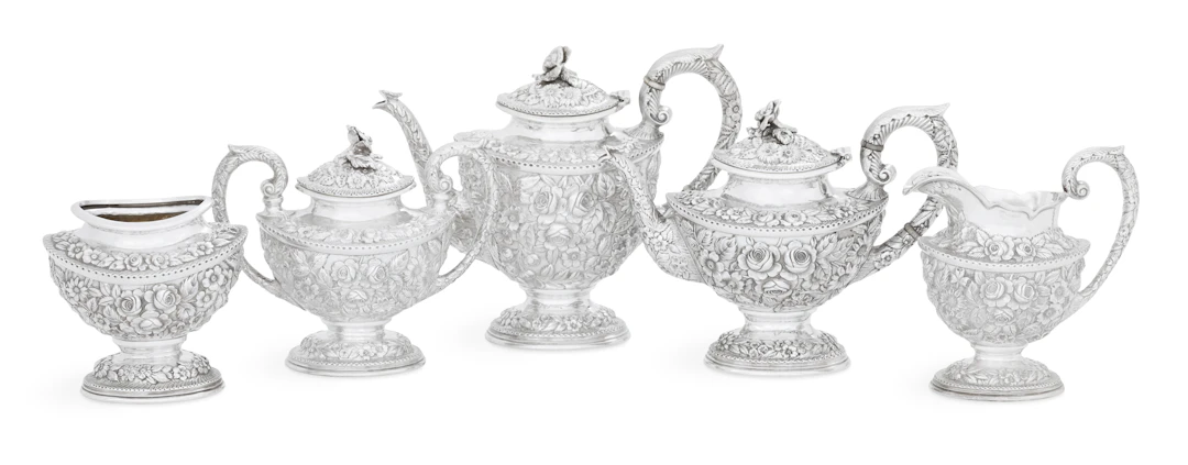 Good Baltimore Sterling Silver Tea Set