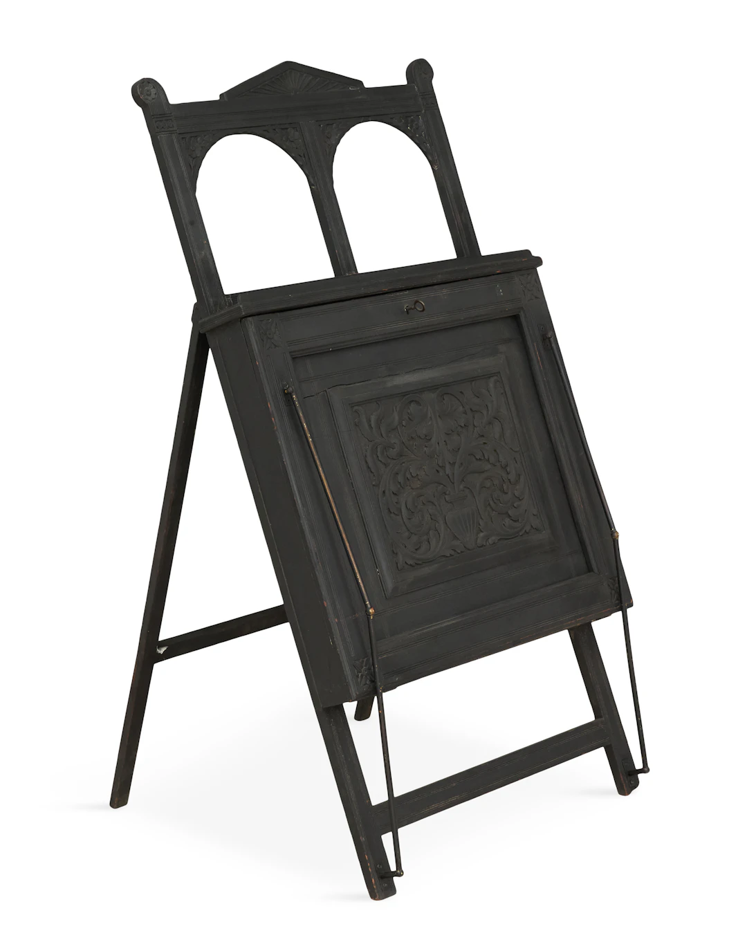 American Aesthetic Ebonized Wooden Easel/Portfolio Stand